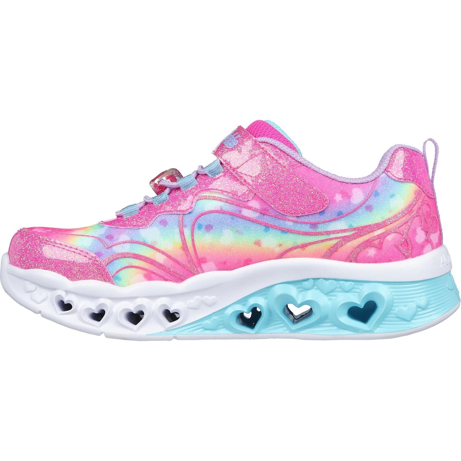 Skechers Flutter Heart Lights - Groovy Swirl Shoe