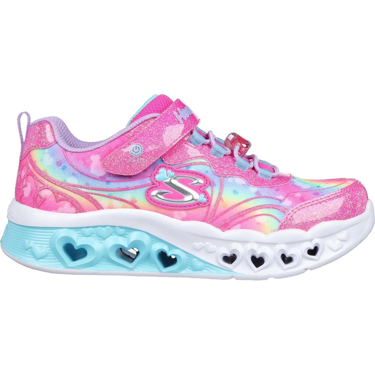 Skechers Flutter Heart Lights - Groovy Swirl Shoe