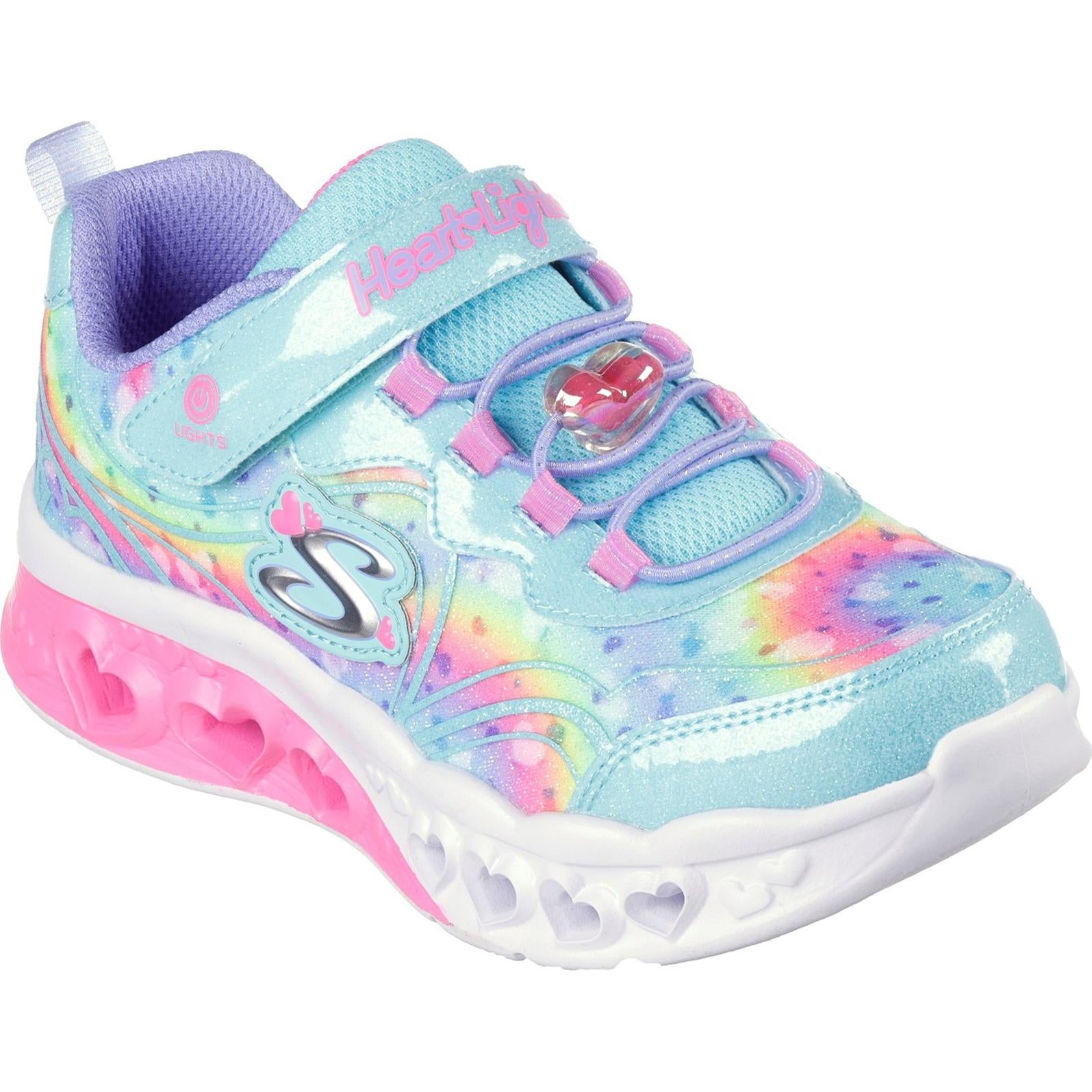 Skechers Flutter Heart Lights - Groovy Swirl Shoe