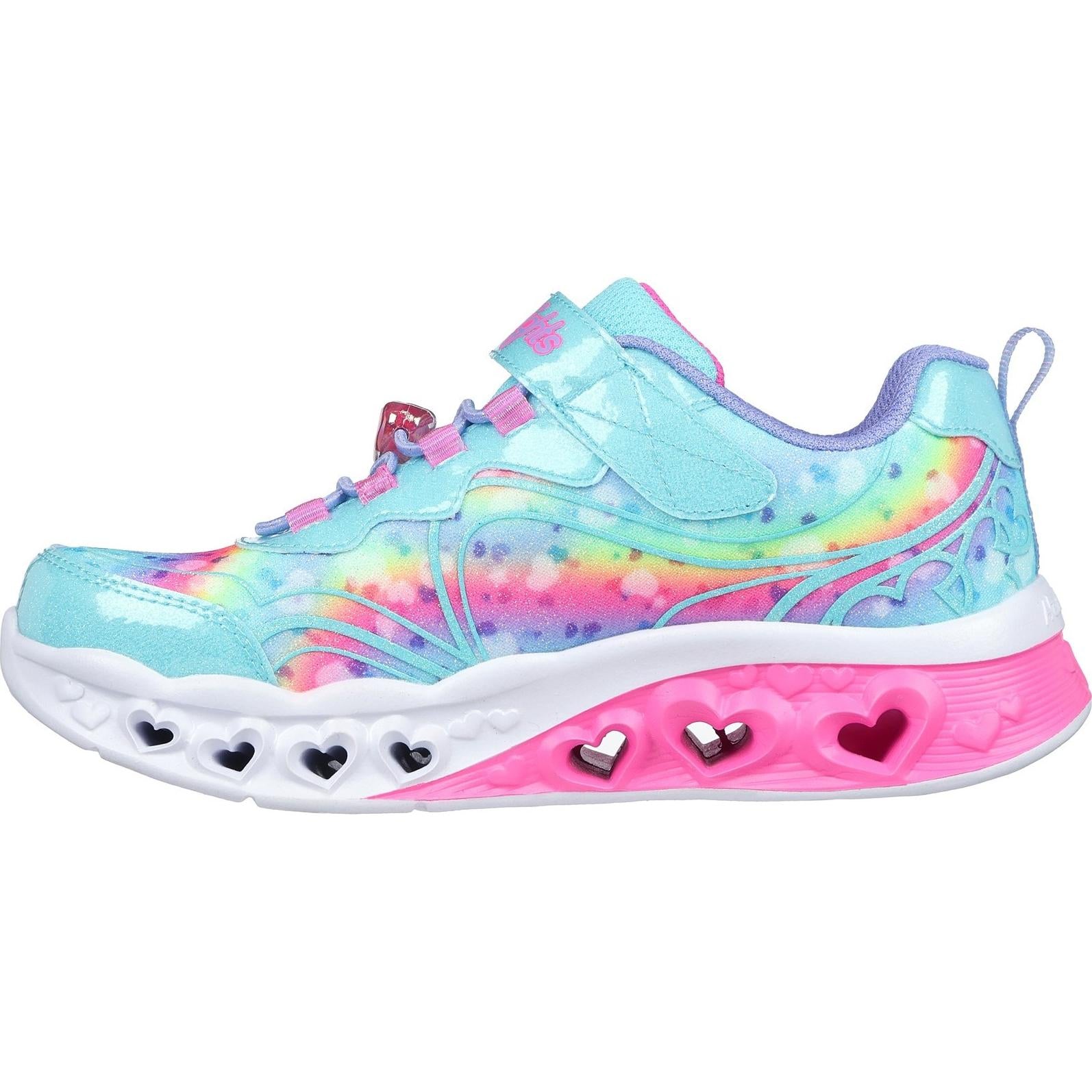 Skechers Flutter Heart Lights - Groovy Swirl Shoe