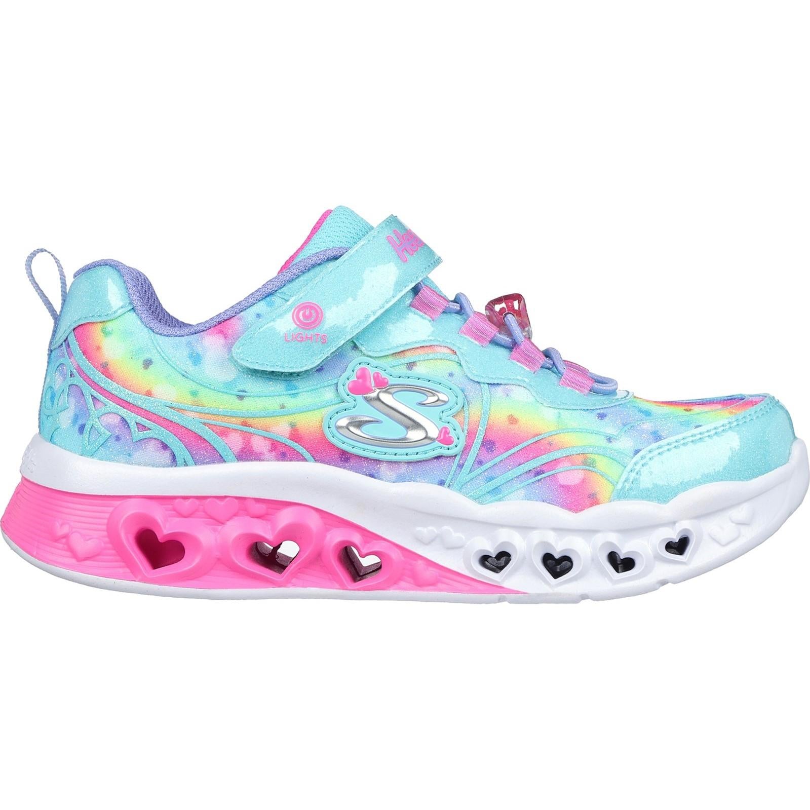 Skechers Flutter Heart Lights - Groovy Swirl Shoe