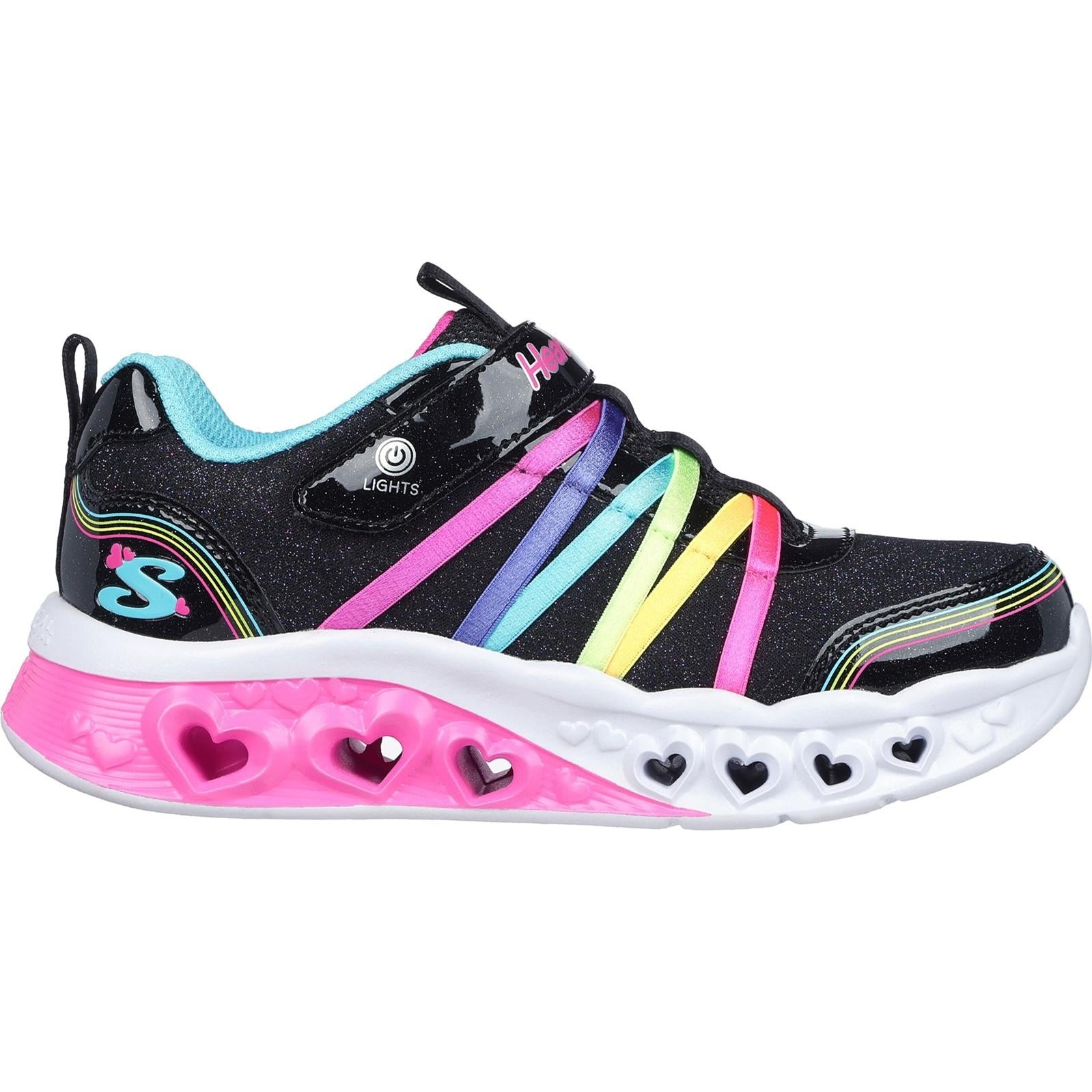 Skechers Flutter Heart Lights - Rainbow Bestie Shoe