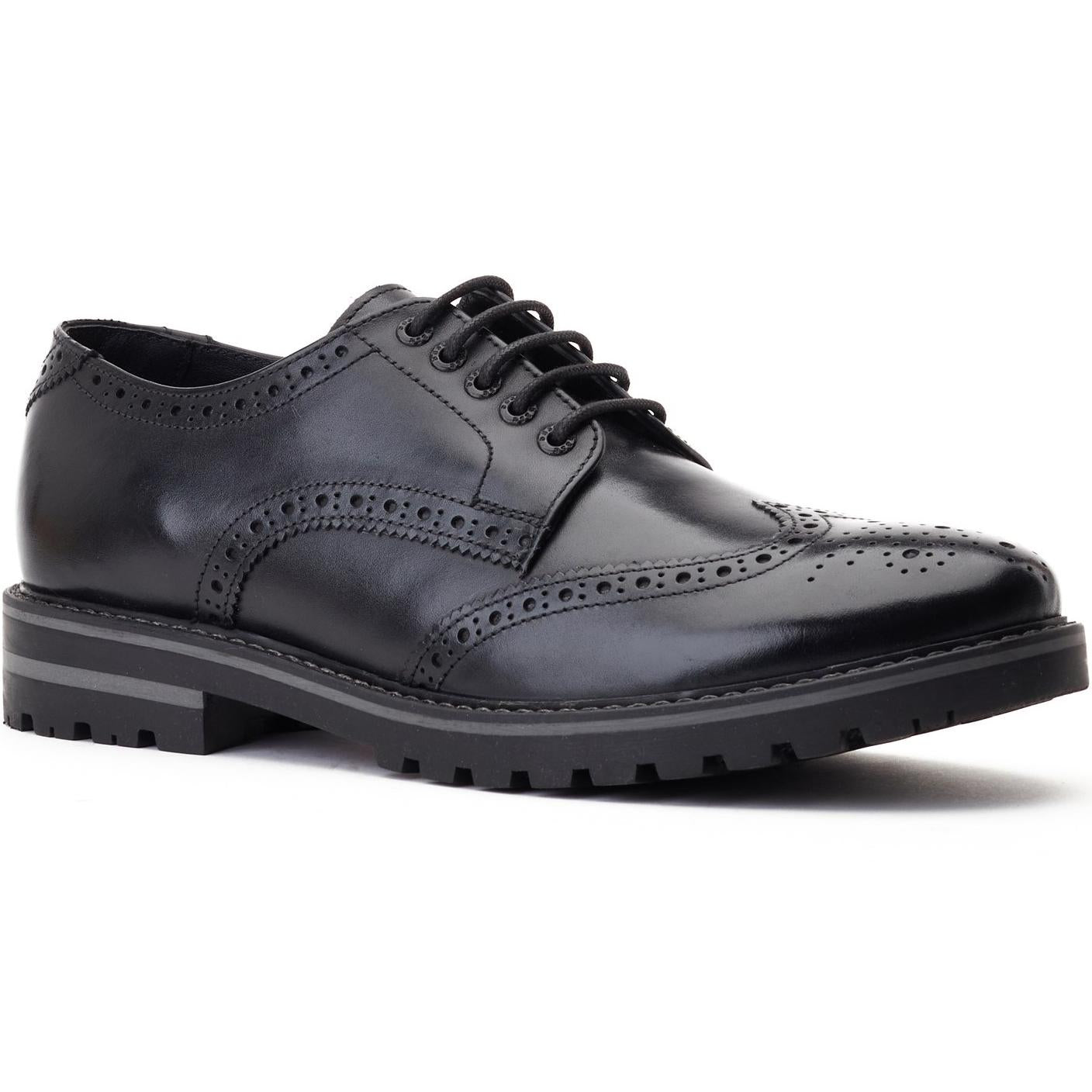 Base London Gibbs Waxy Brogue Shoes
