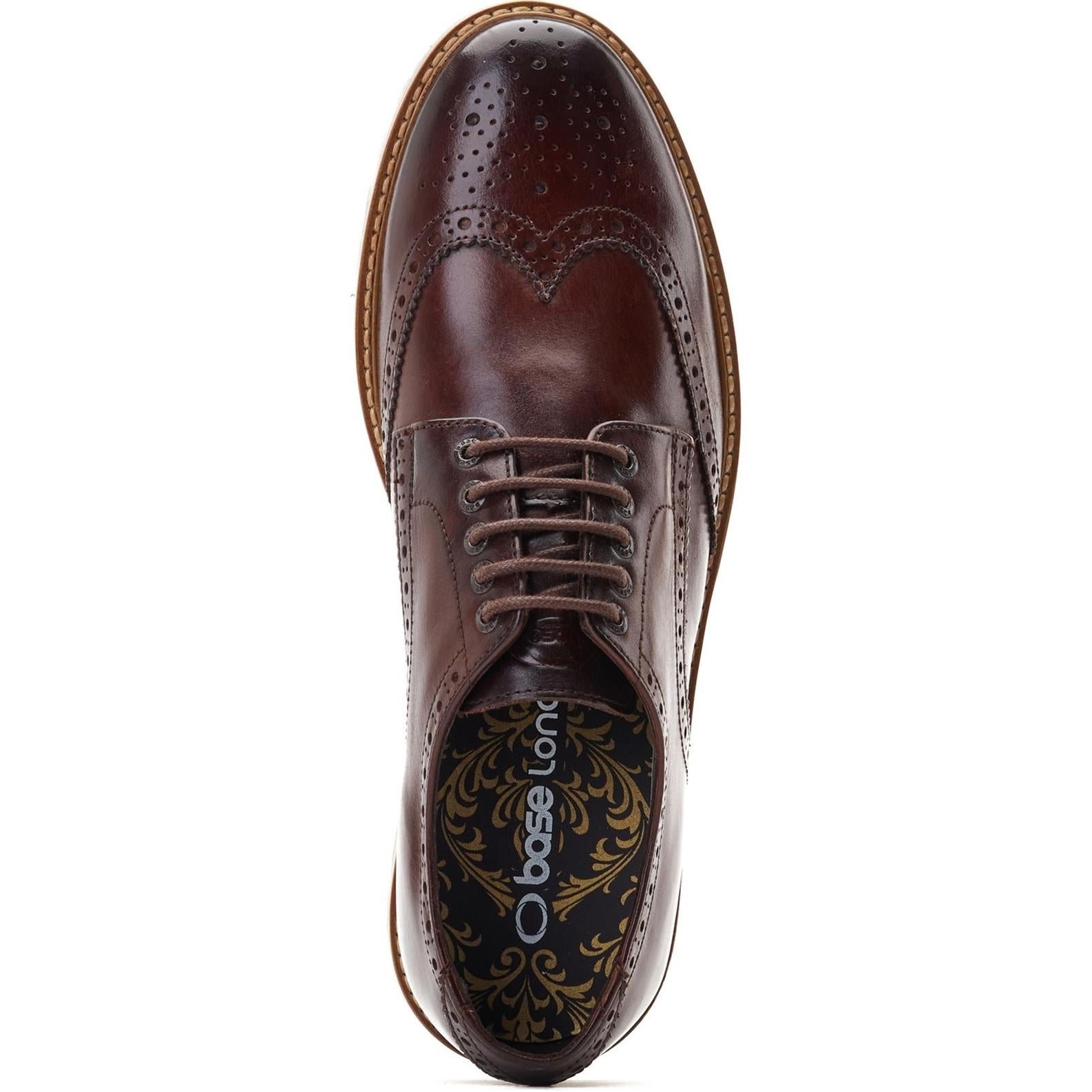 Base London Gibbs Washed Brogue Shoes
