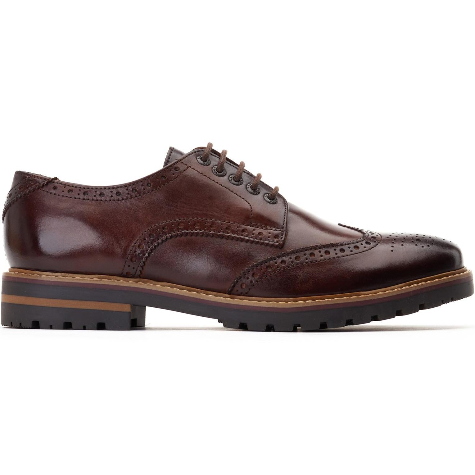 Base London Gibbs Washed Brogue Shoes