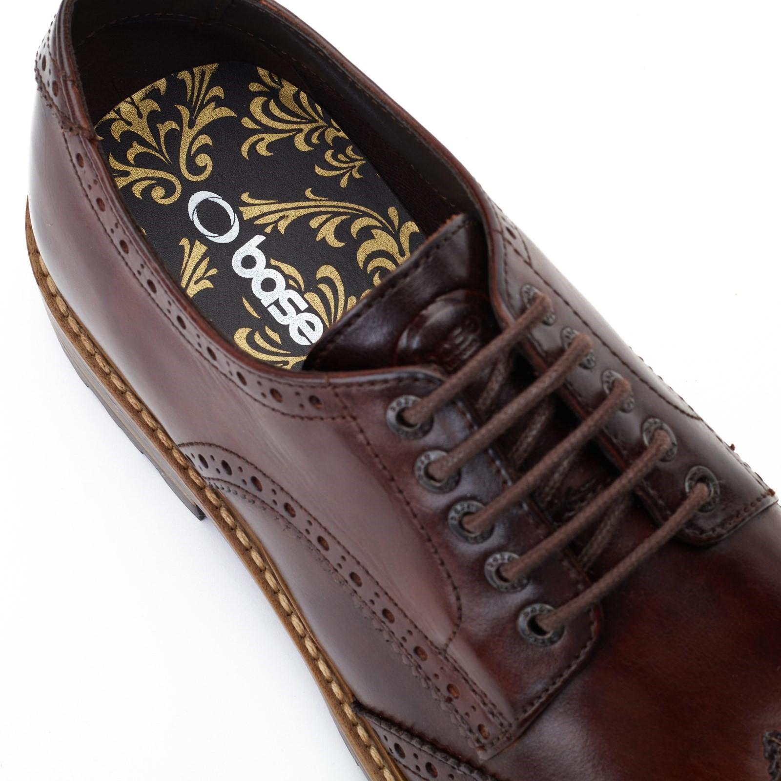 Base London Gibbs Washed Brogue Shoes