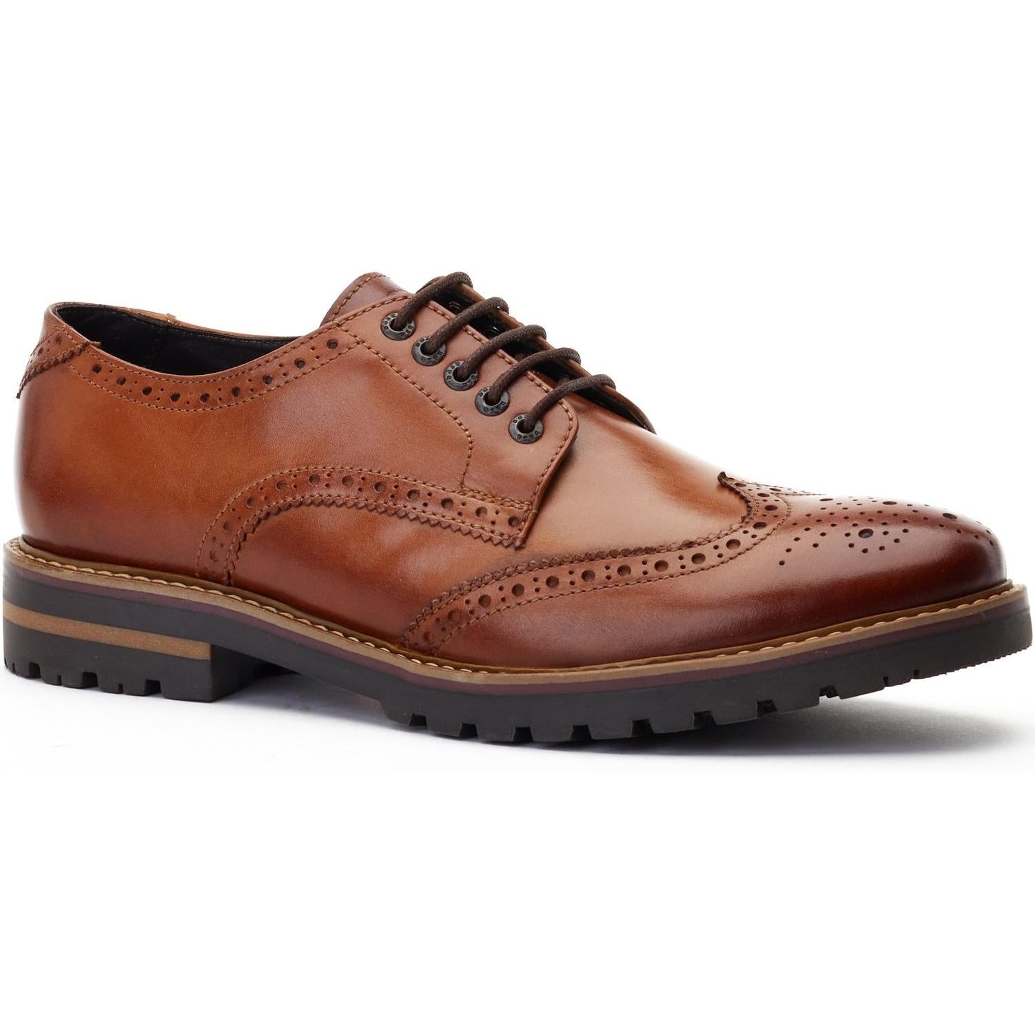 Base London Gibbs Washed Brogue Shoes