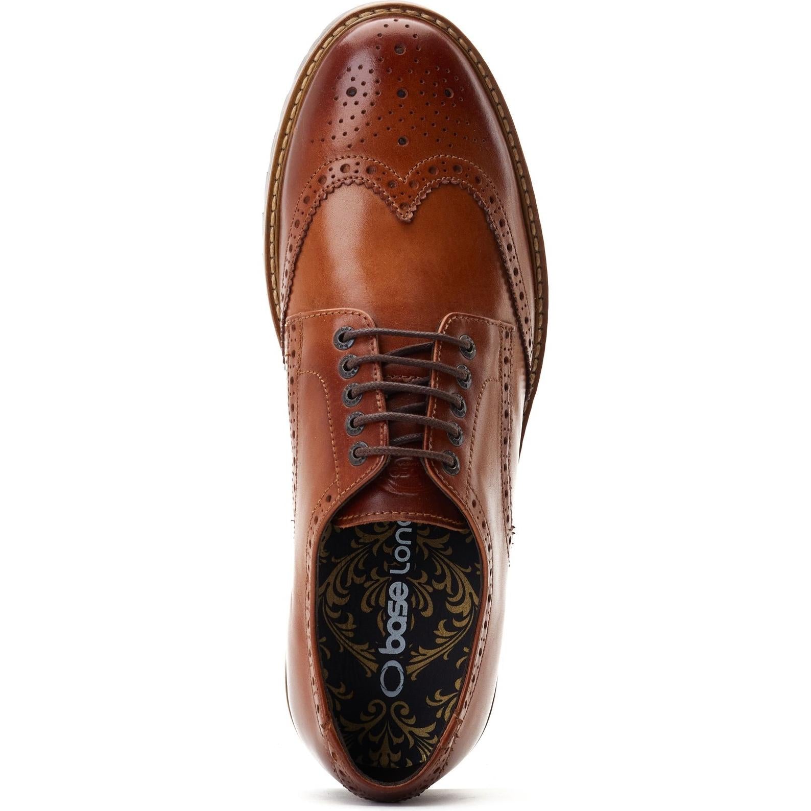 Base London Gibbs Washed Brogue Shoes
