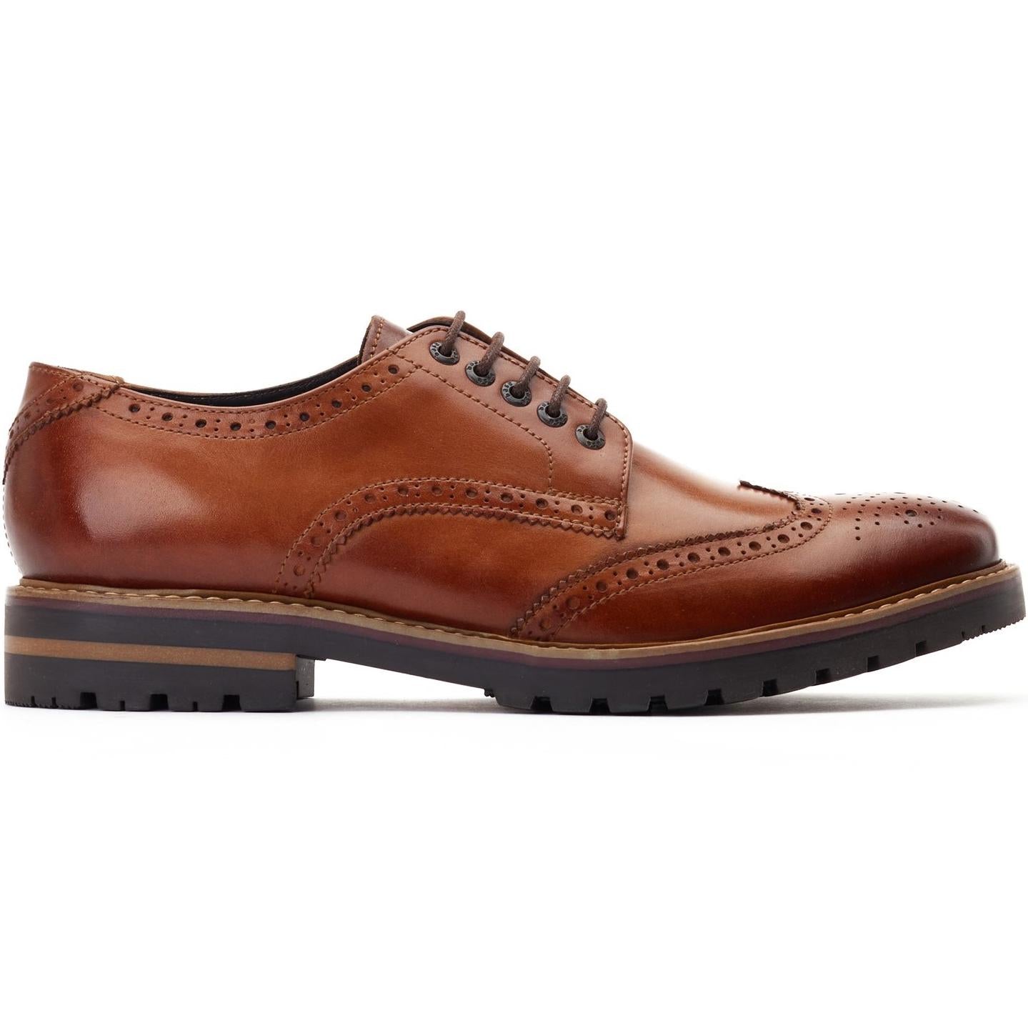 Base London Gibbs Washed Brogue Shoes