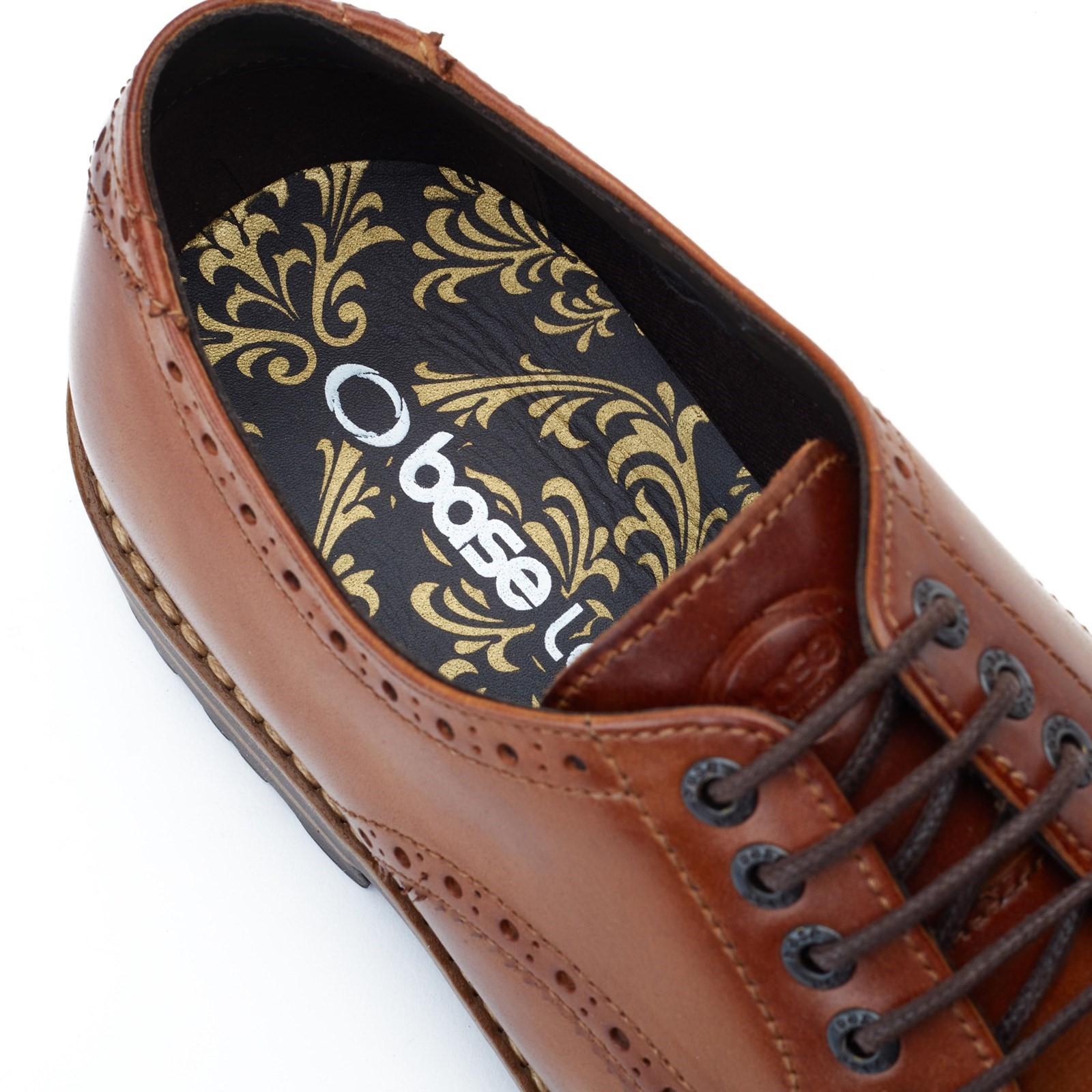 Base London Gibbs Washed Brogue Shoes