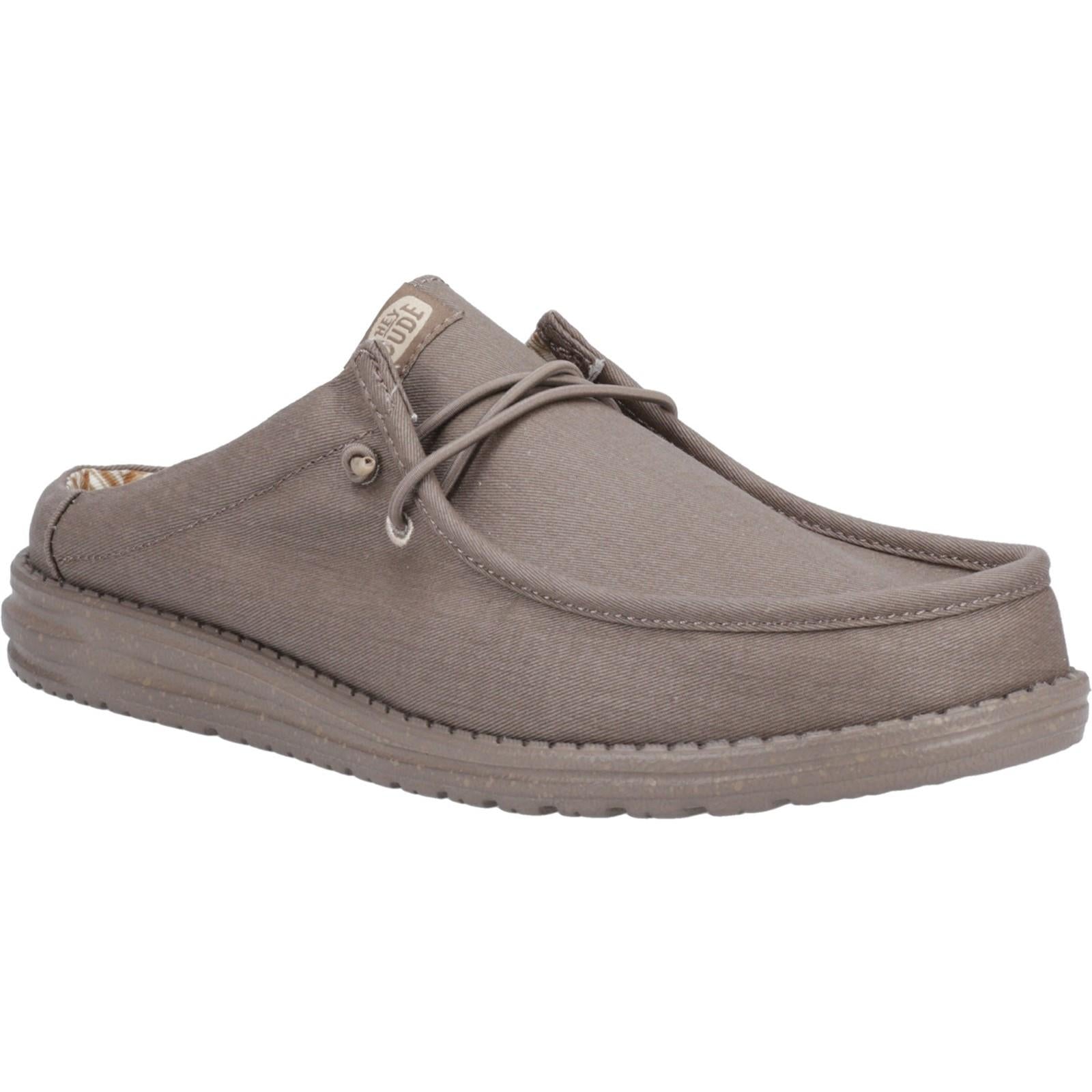 Hey Dude Wally Slip Canvas Mule Shoes