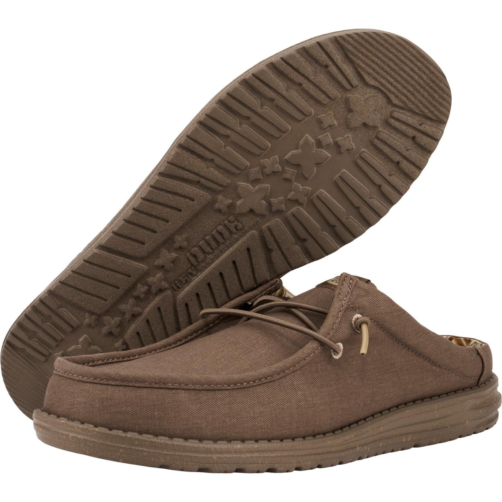 Hey Dude Wally Slip Canvas Mule Shoes