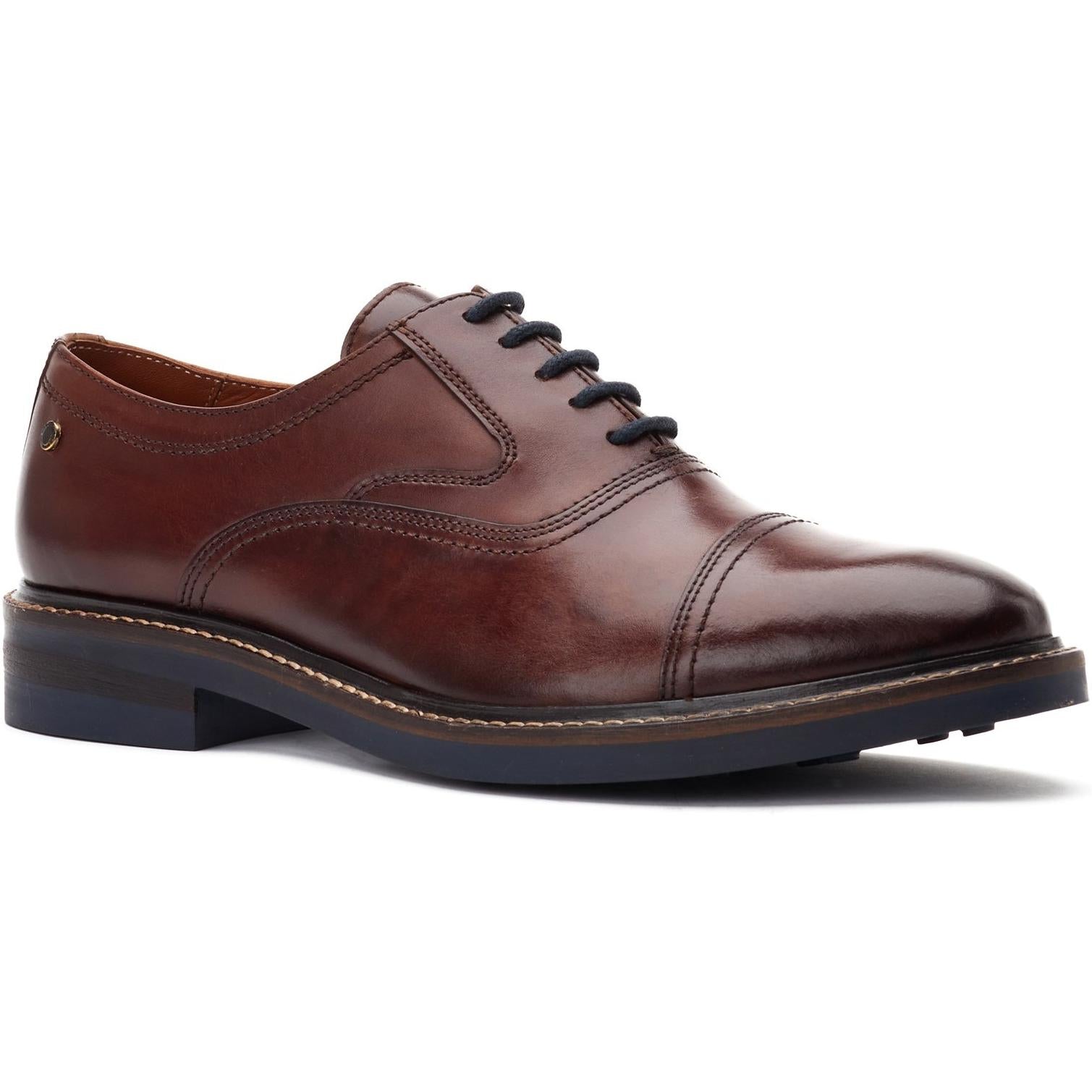 Base London Tatton Toe Cap Derby Shoes