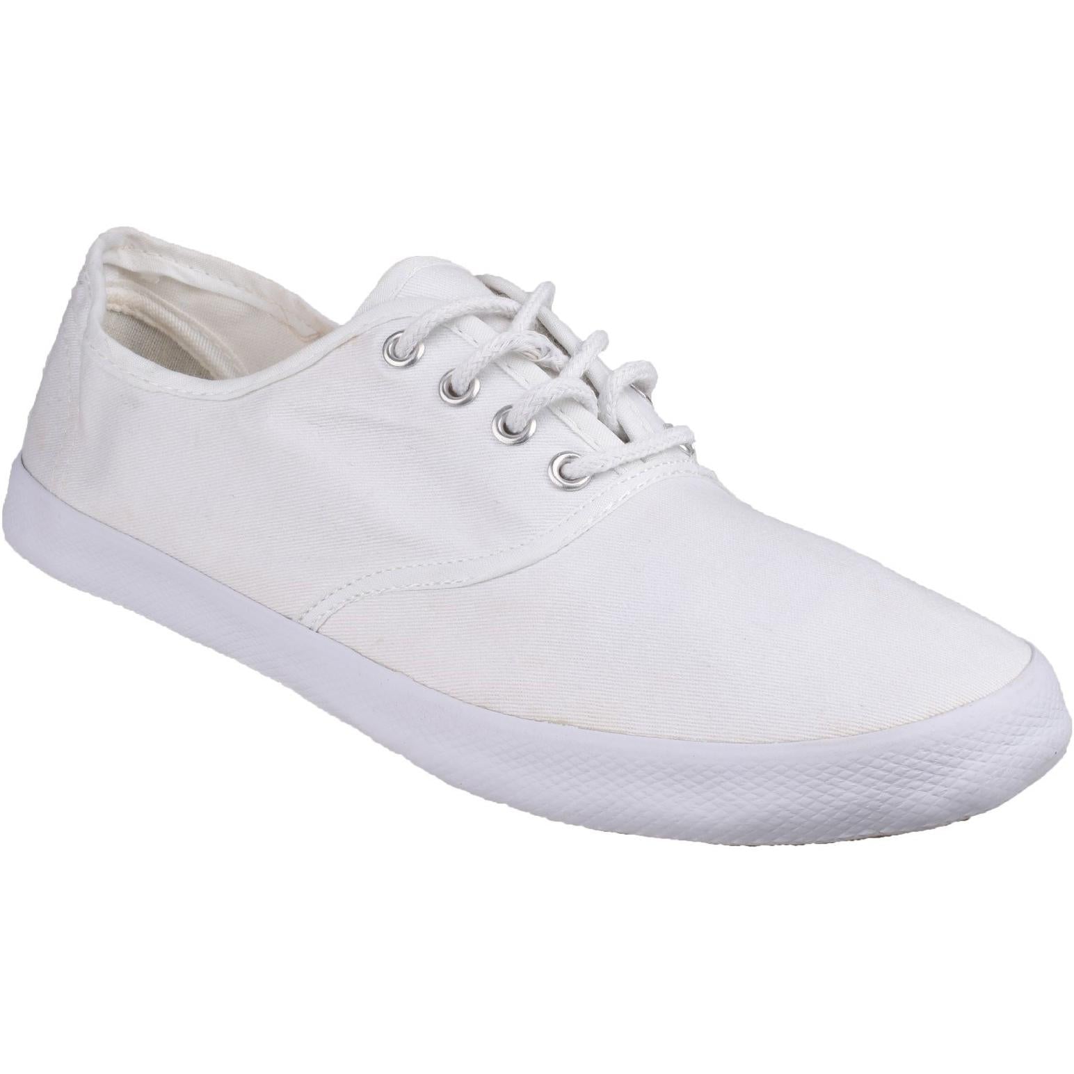 Group Five Mirak GB Plimsolls White Large Shoes