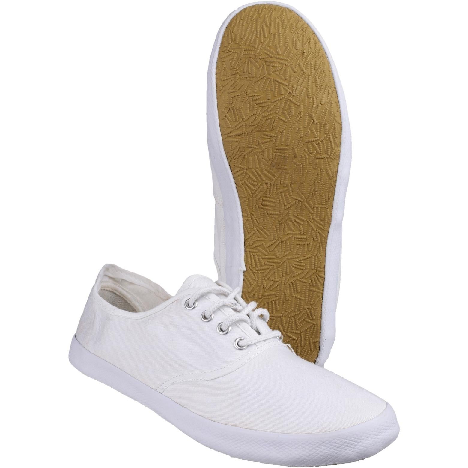 Group Five Mirak GB Plimsolls White Large Shoes