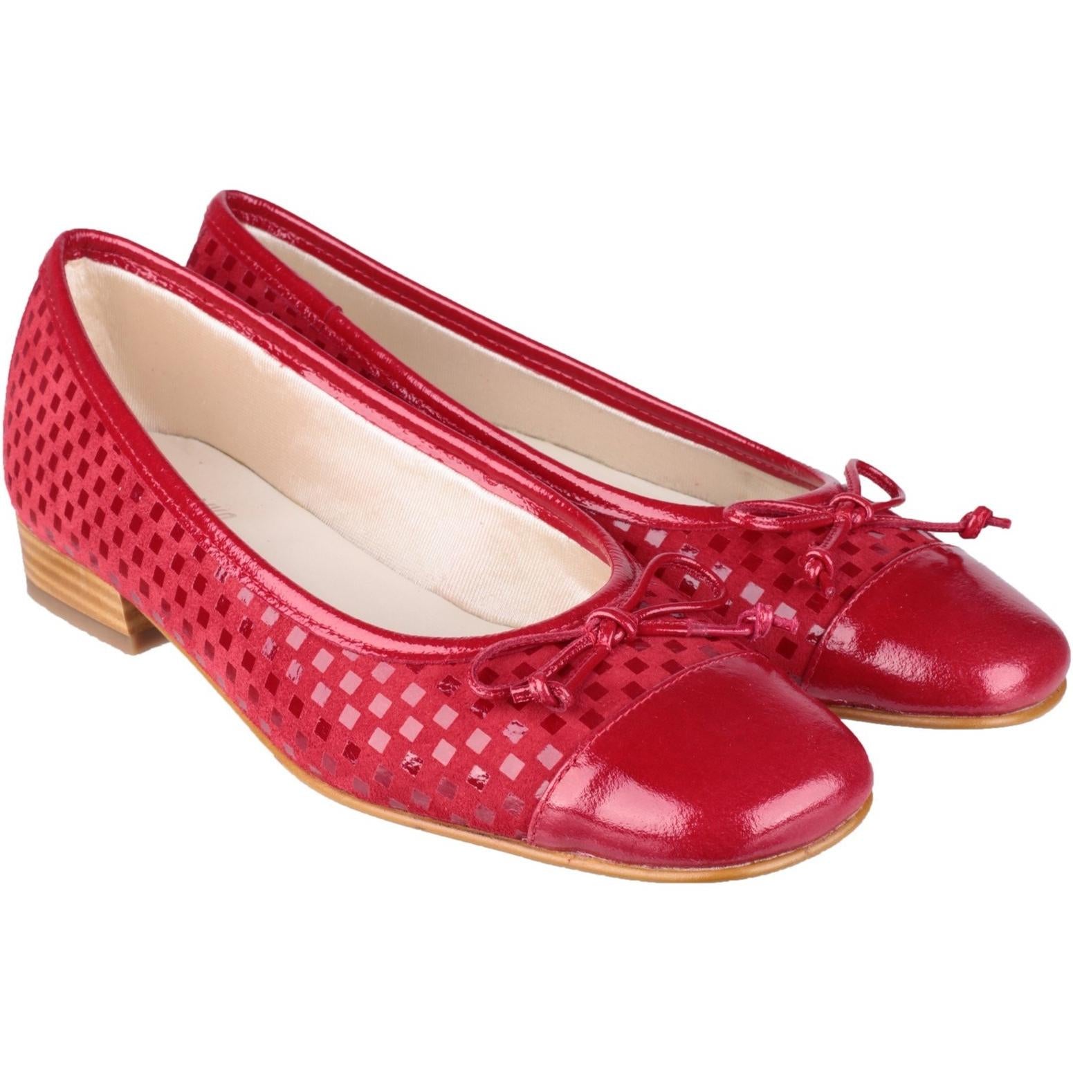 Riva Andros Patent/Suede women's Ballerina Flats