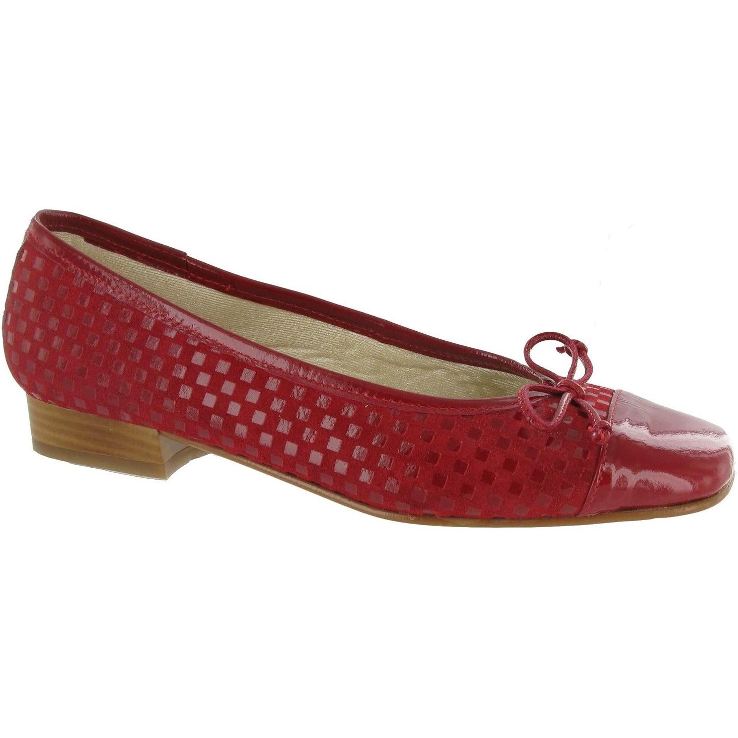 Riva Andros Patent/Suede women's Ballerina Flats