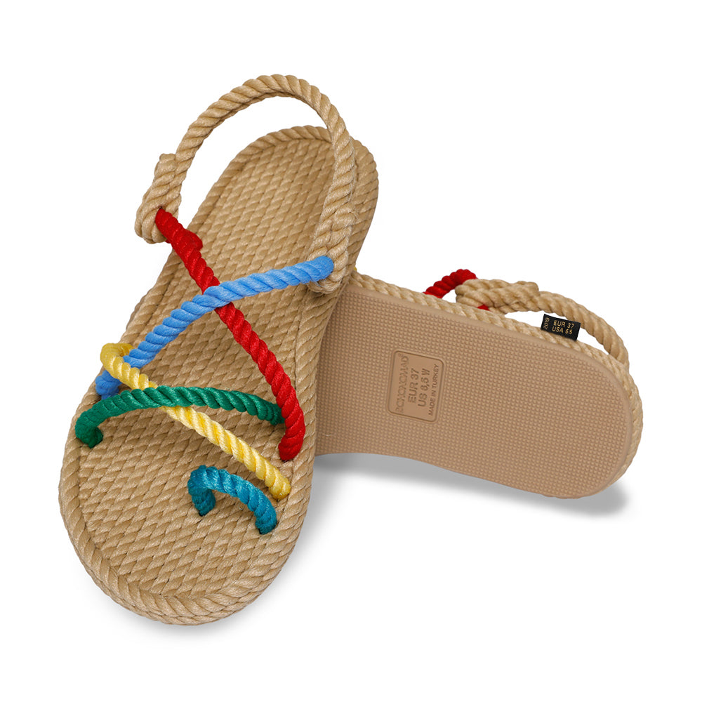 Bohonomad Ibiza Flat Rope Sandals