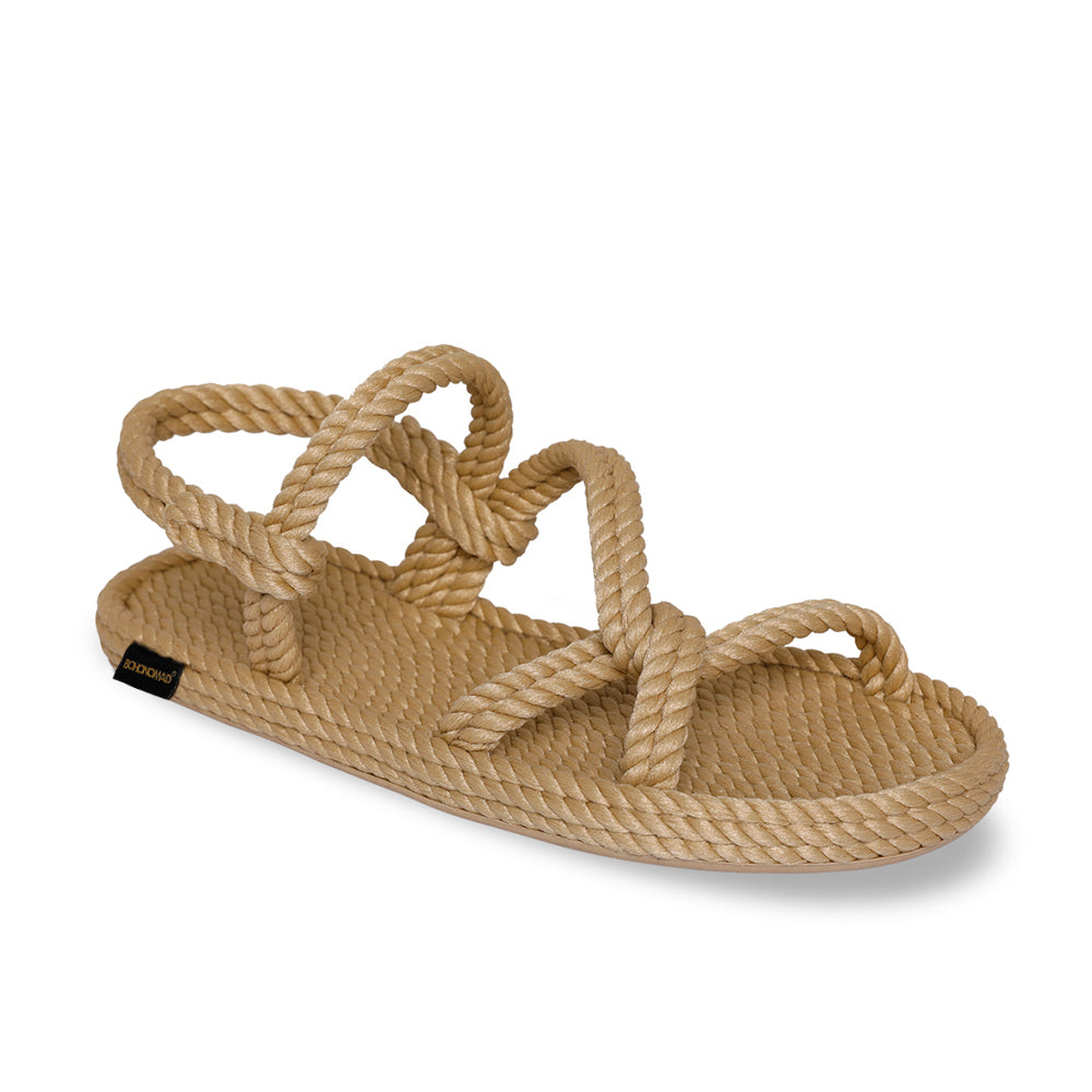 Bohonomad Mykonos Flat Rope Sandals