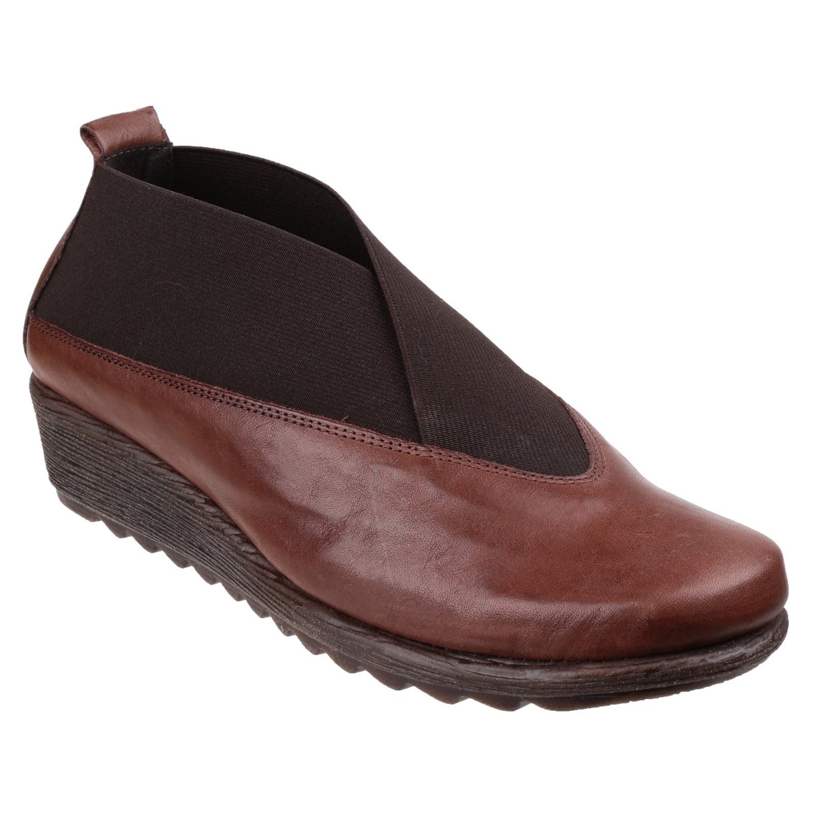 The Flexx Stretch Run Leather Flats