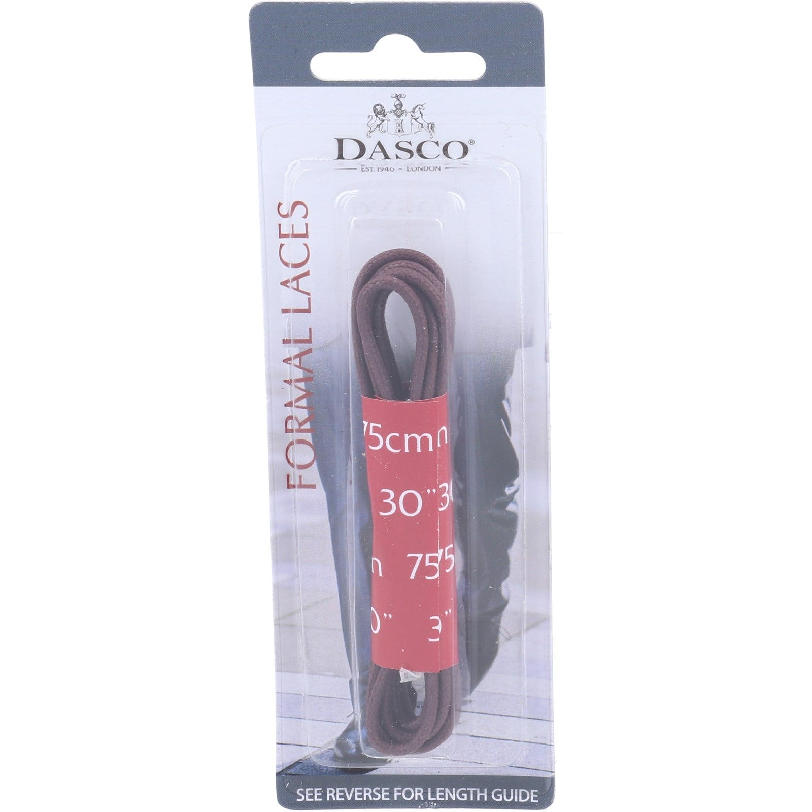 Dasco 75cm Thin Round Waxed Lace 6 Pack