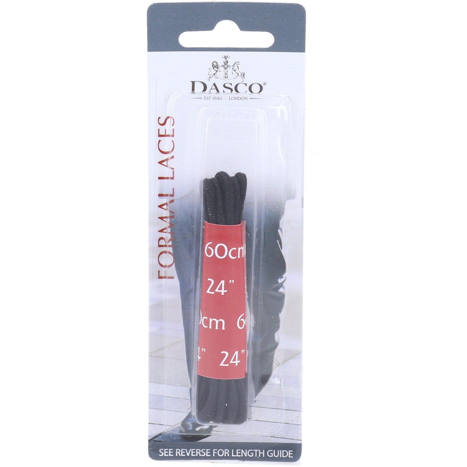 Dasco 60cm Round Shoe Lace 6 Pack