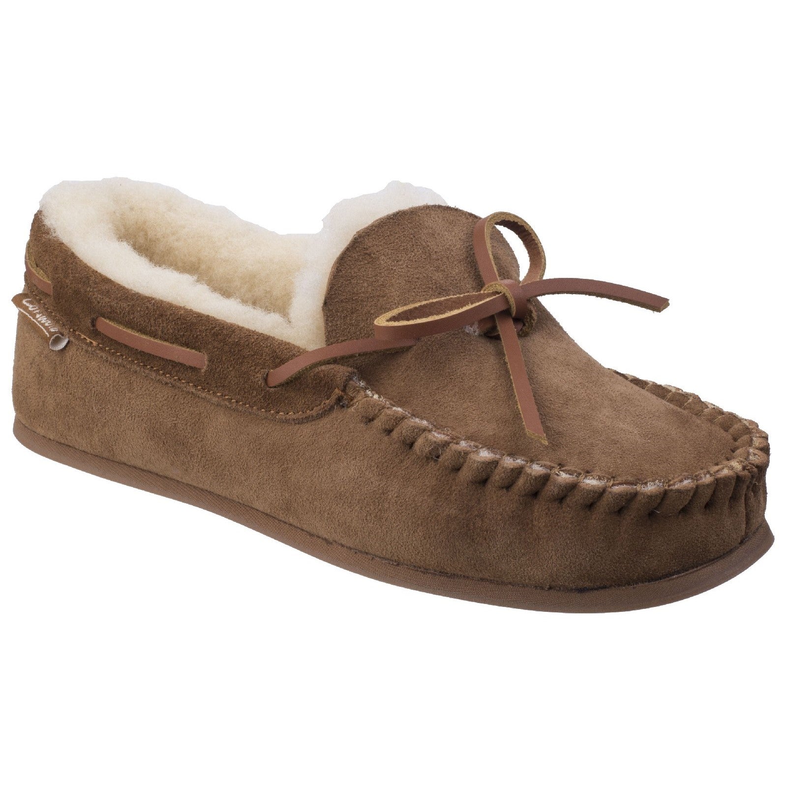 Cotswold Stanway Sheepskin Moccasin Slipper