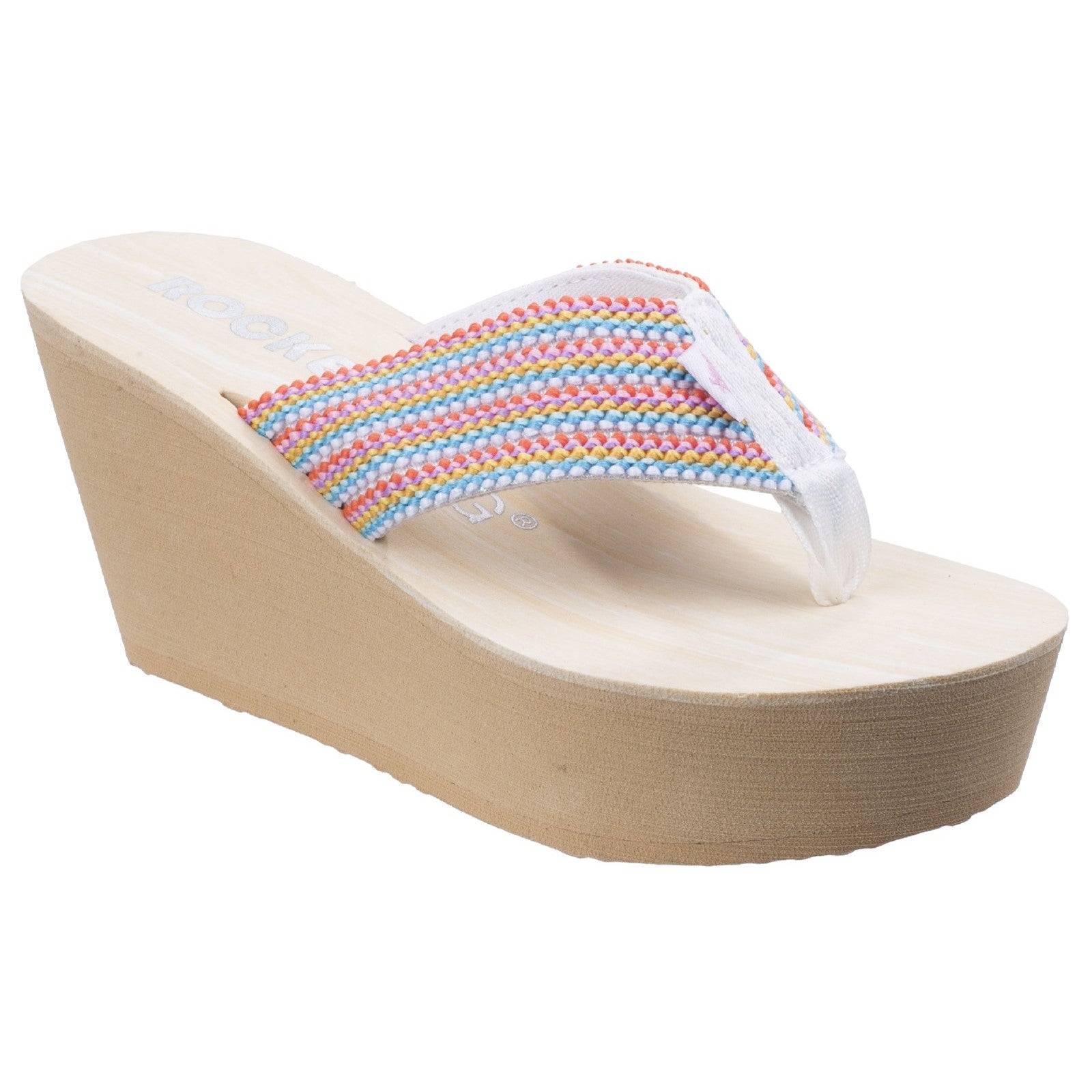 Rocket Dog Diver Groovy Stripe Wedge Sandal