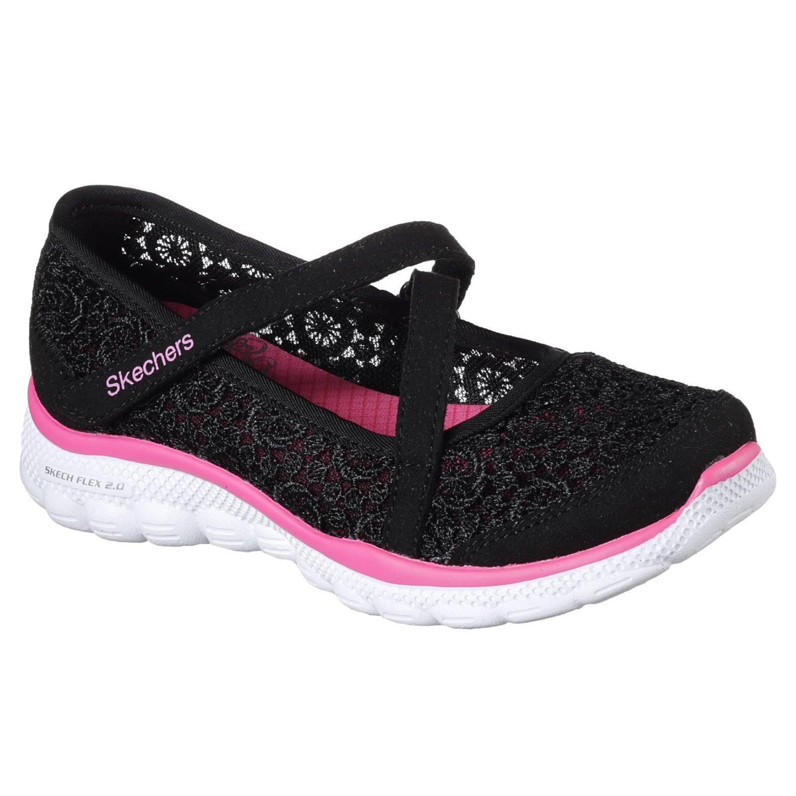 Skechers Skech Flex 2.0 Comfy Crochetes Hook & Loop Mary Jane Trainer