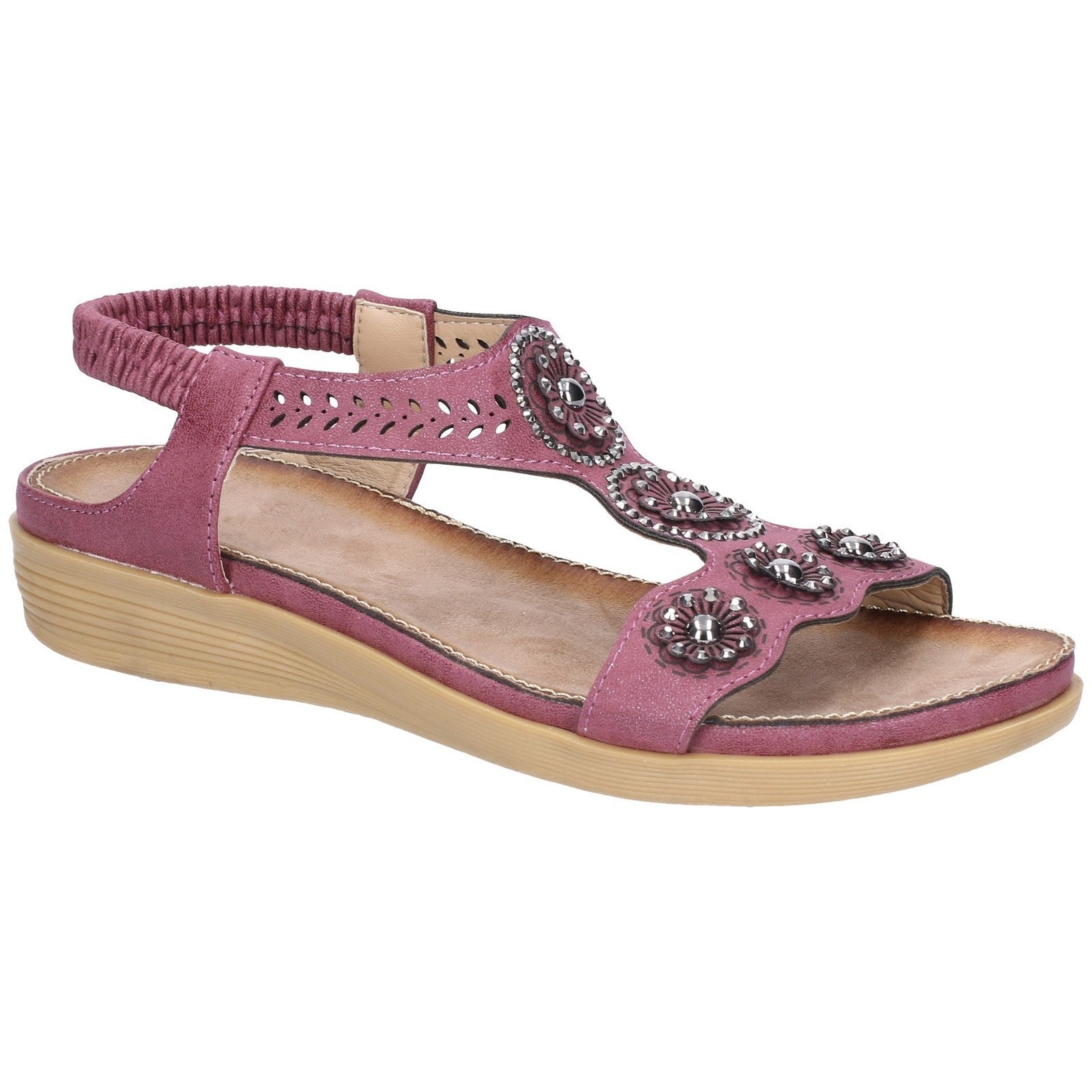 Fleet & Foster Caper Elastic T-Bar Sandal