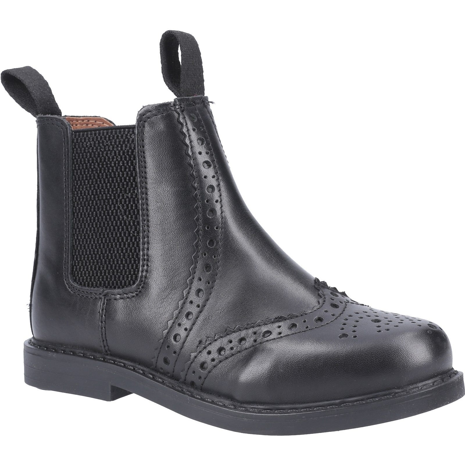 Cotswold Nympsfield Kids Brogue Pull On Chelsea Boots