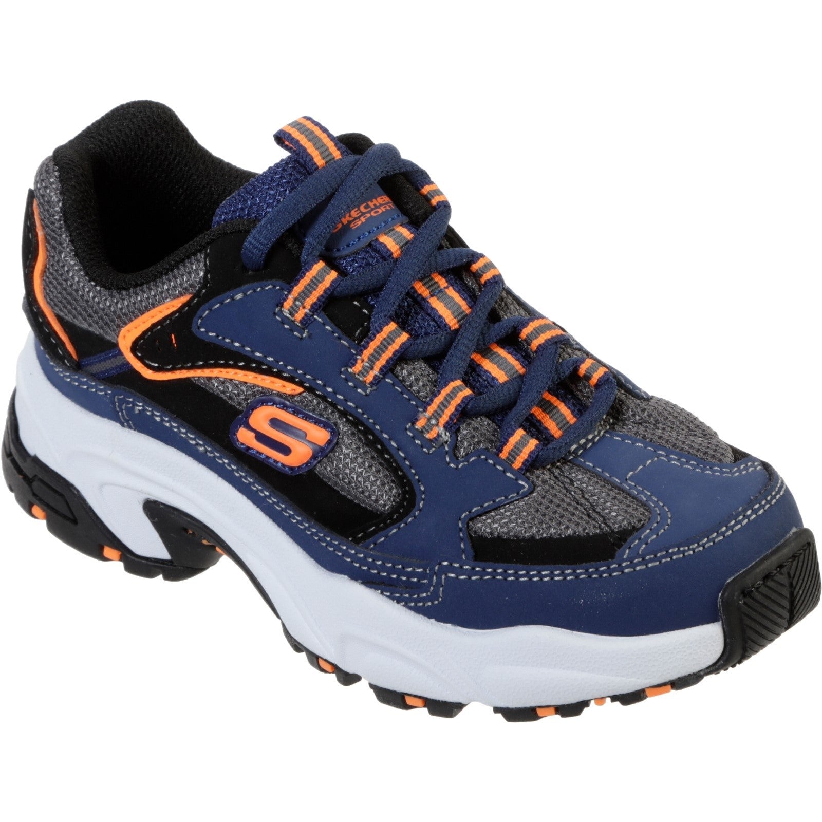 Skechers Stamina-Cutback Lace Up Trainer with Durable Rubber Outsole