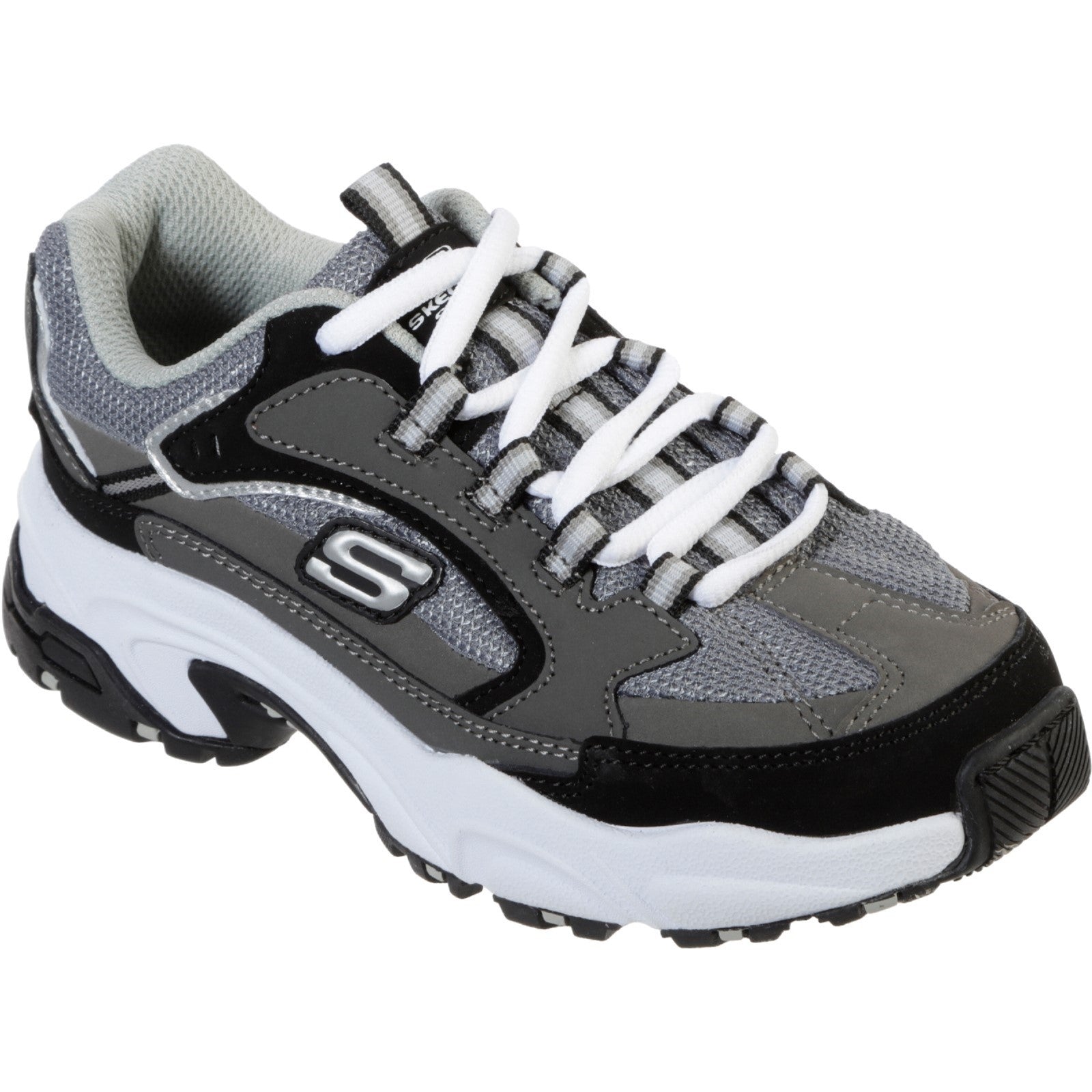 Skechers Stamina-Cutback Lace Up Trainer with Durable Rubber Outsole