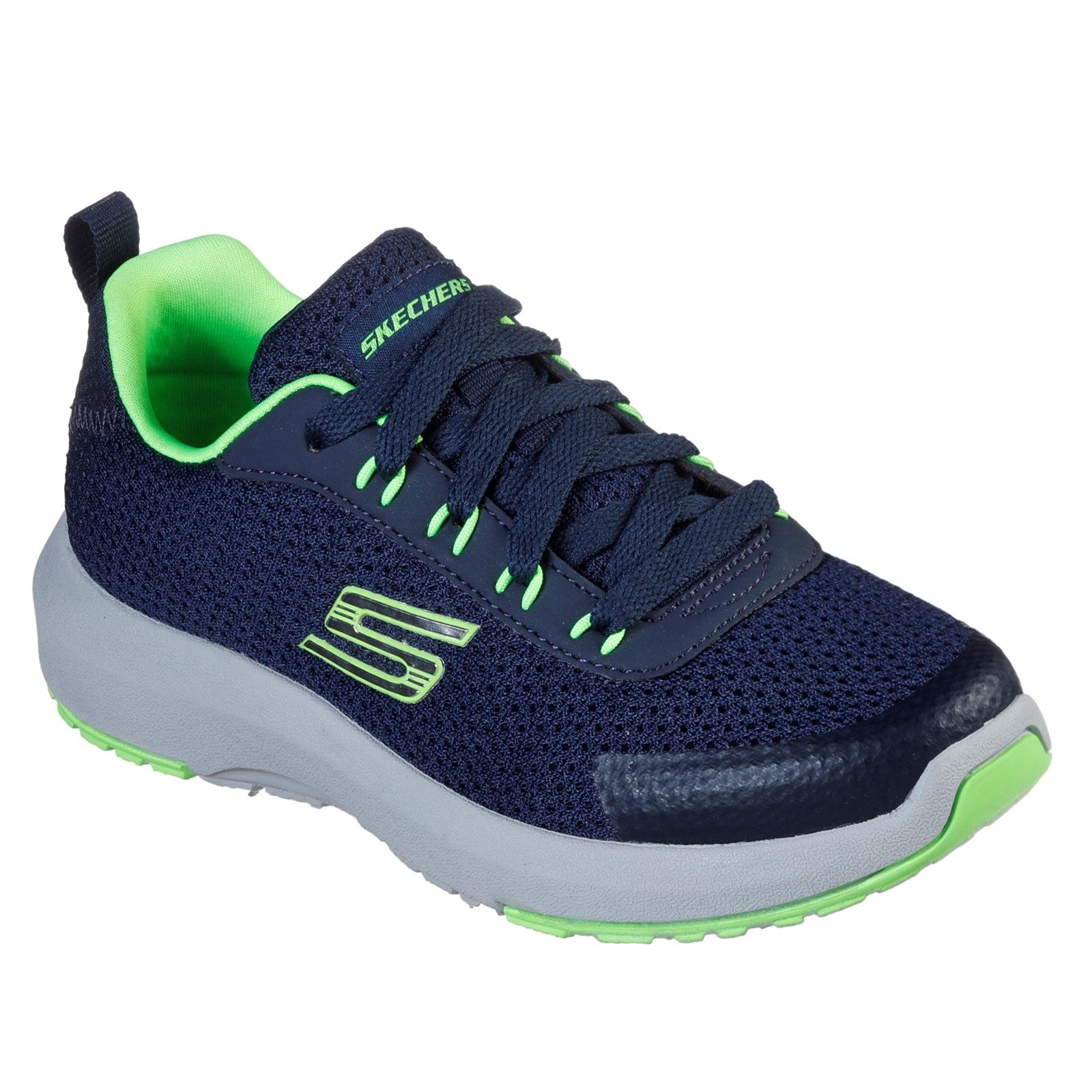Skechers Dynamic Tread-Nitrode Lightweight Lace Up Trainer with Outsole Detail
