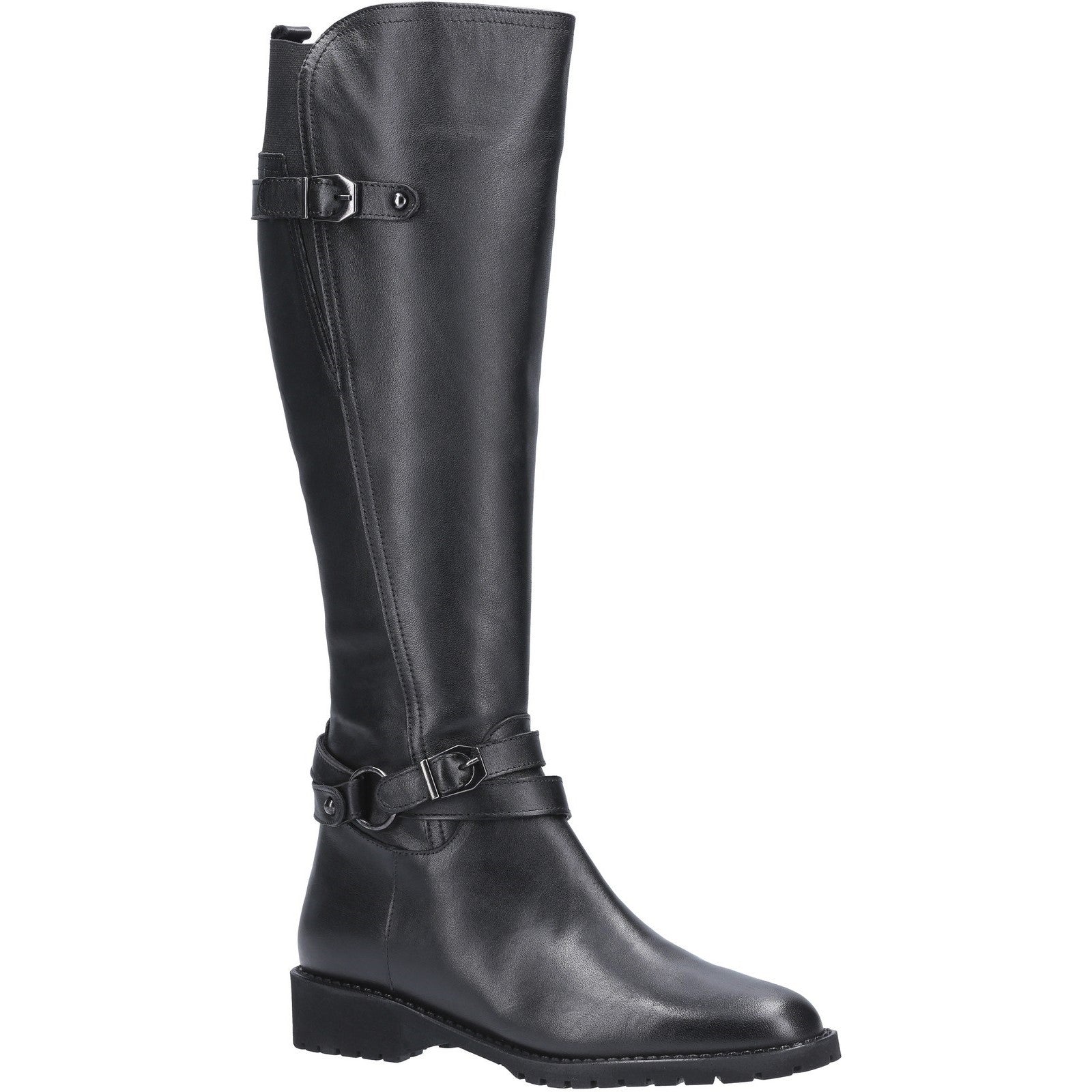 Riva Athens Leather Long Buckle Zip Boot