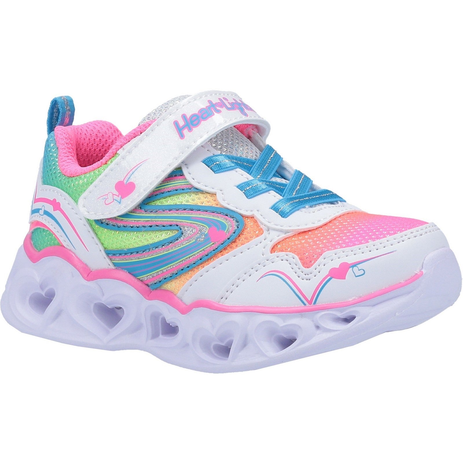 Skechers S Lights Heart Lights Love Spark Touch Fastening Trainer