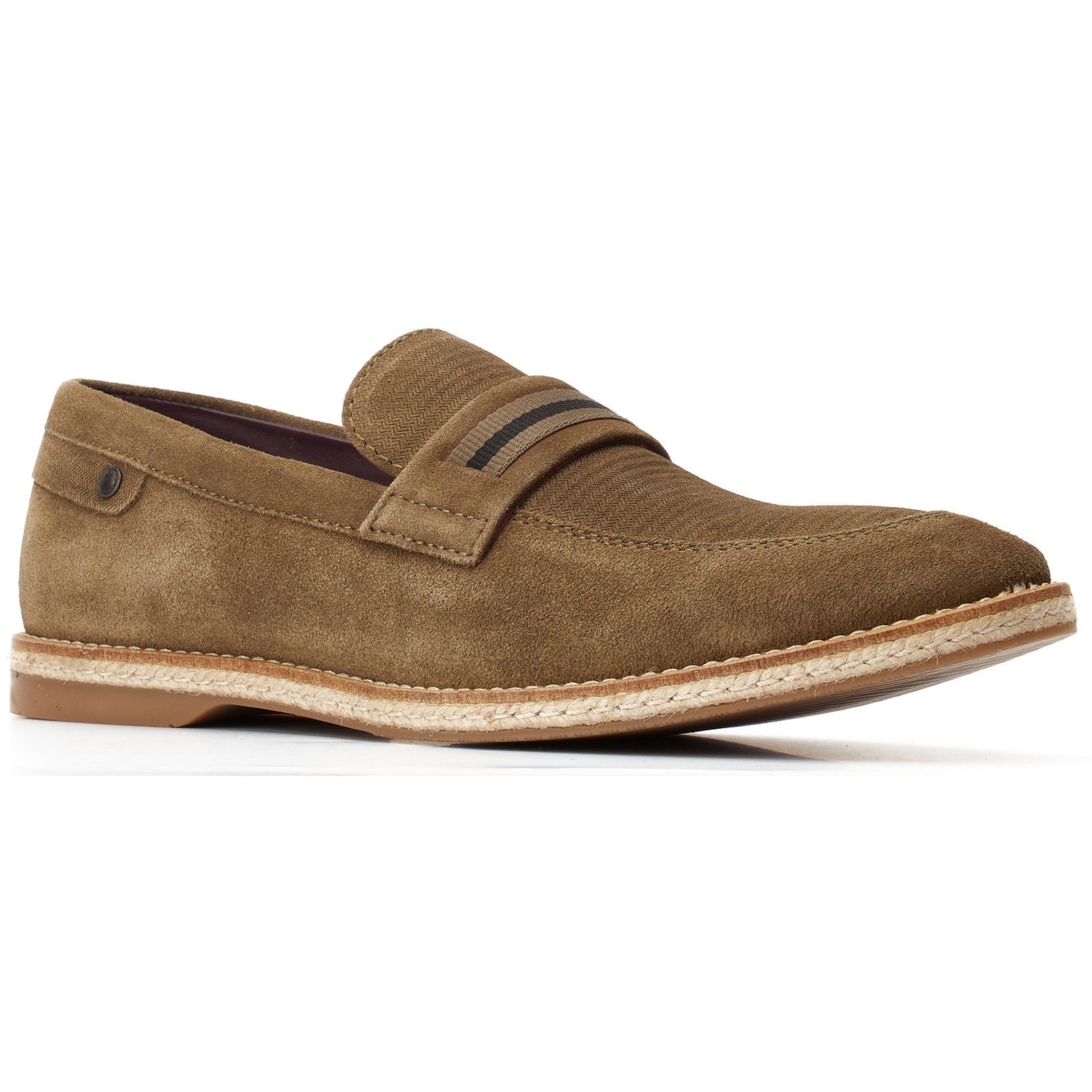 Base London Kinsey Suede Slip On Loafer Shoes