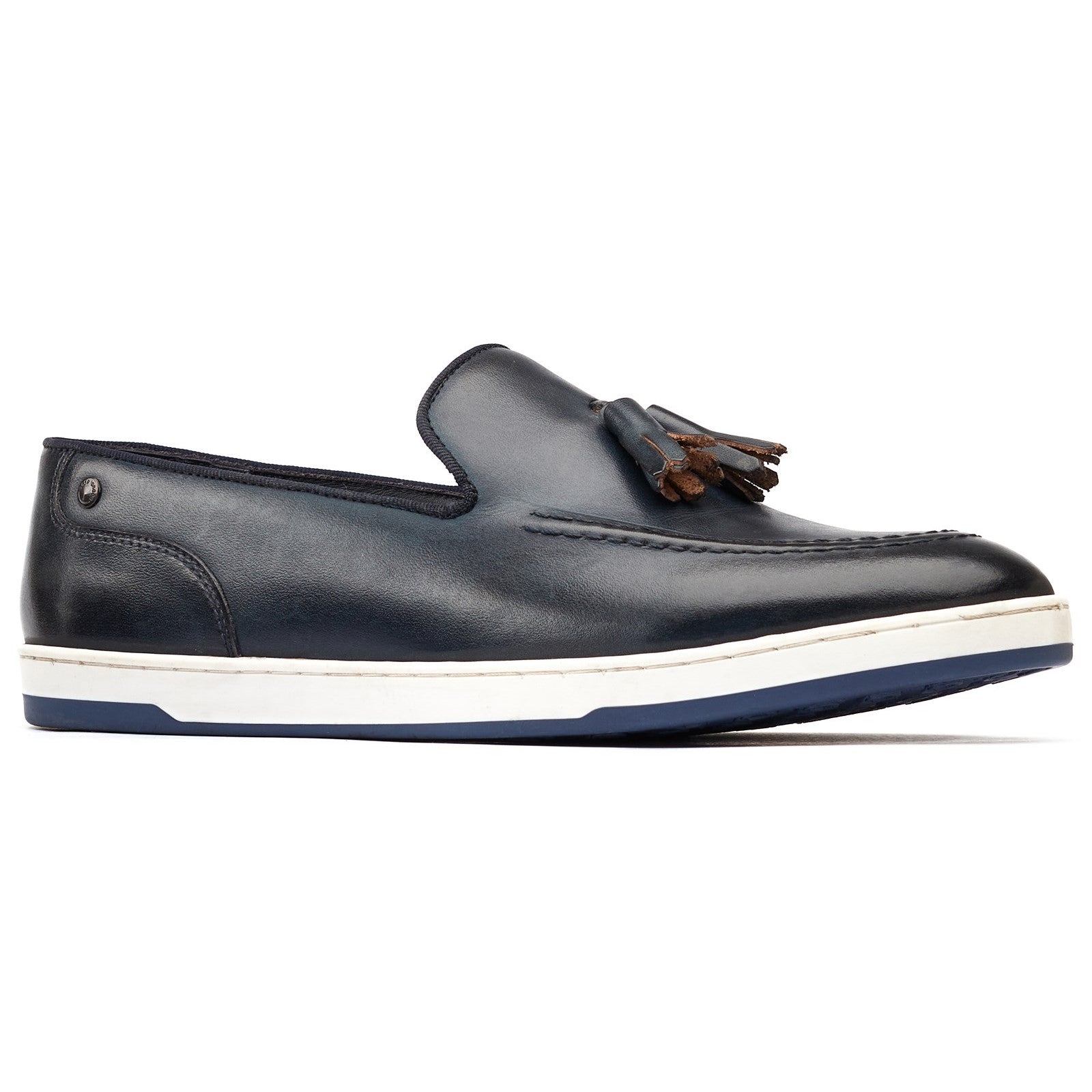 Base London Pogo Burnished Slip On Loafer Shoes