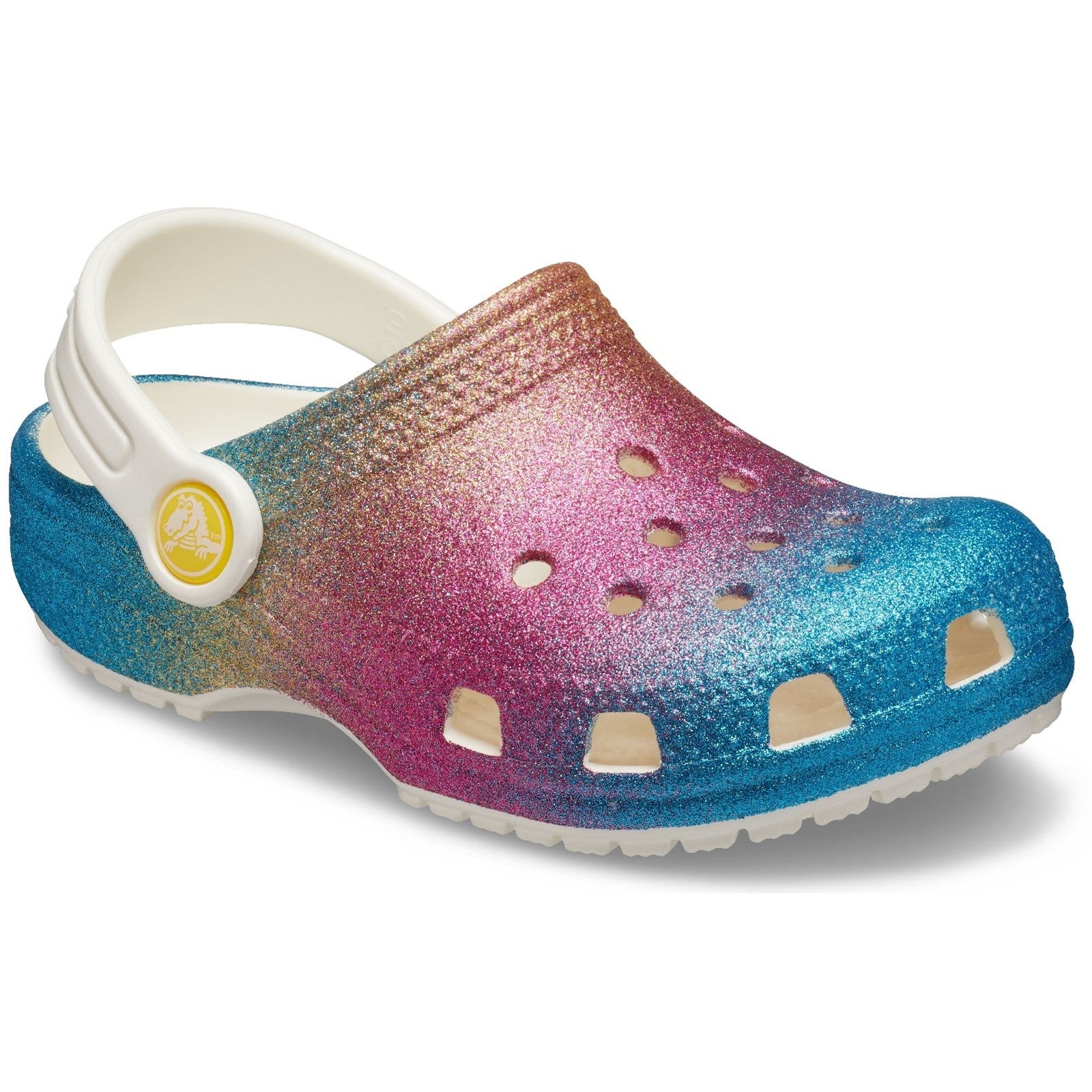 Crocs Kids Ombre Glitter Classic Clog Shoes