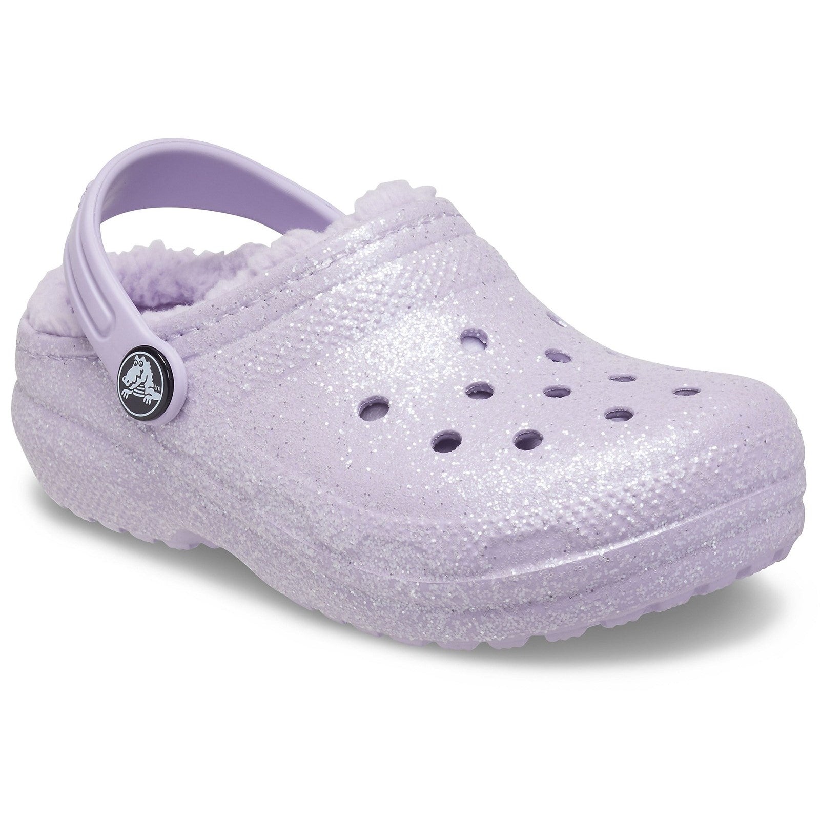 Crocs Classic Glitter Lined Clog Sandals