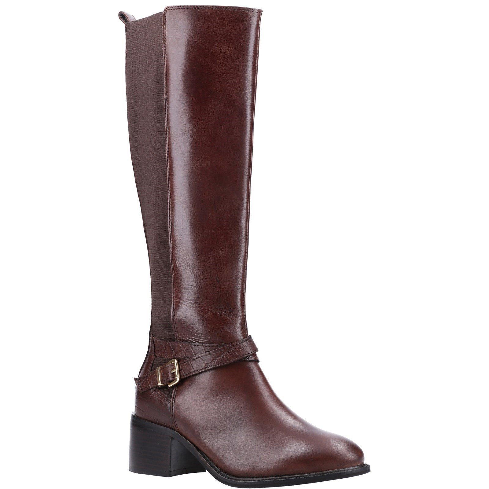 Dune London Tildings Strap Detail High Leg Boot