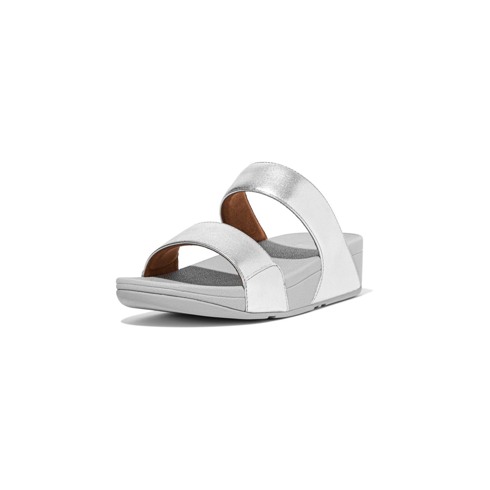 Fitflop Lulu Metallic Leather Slides Sandals