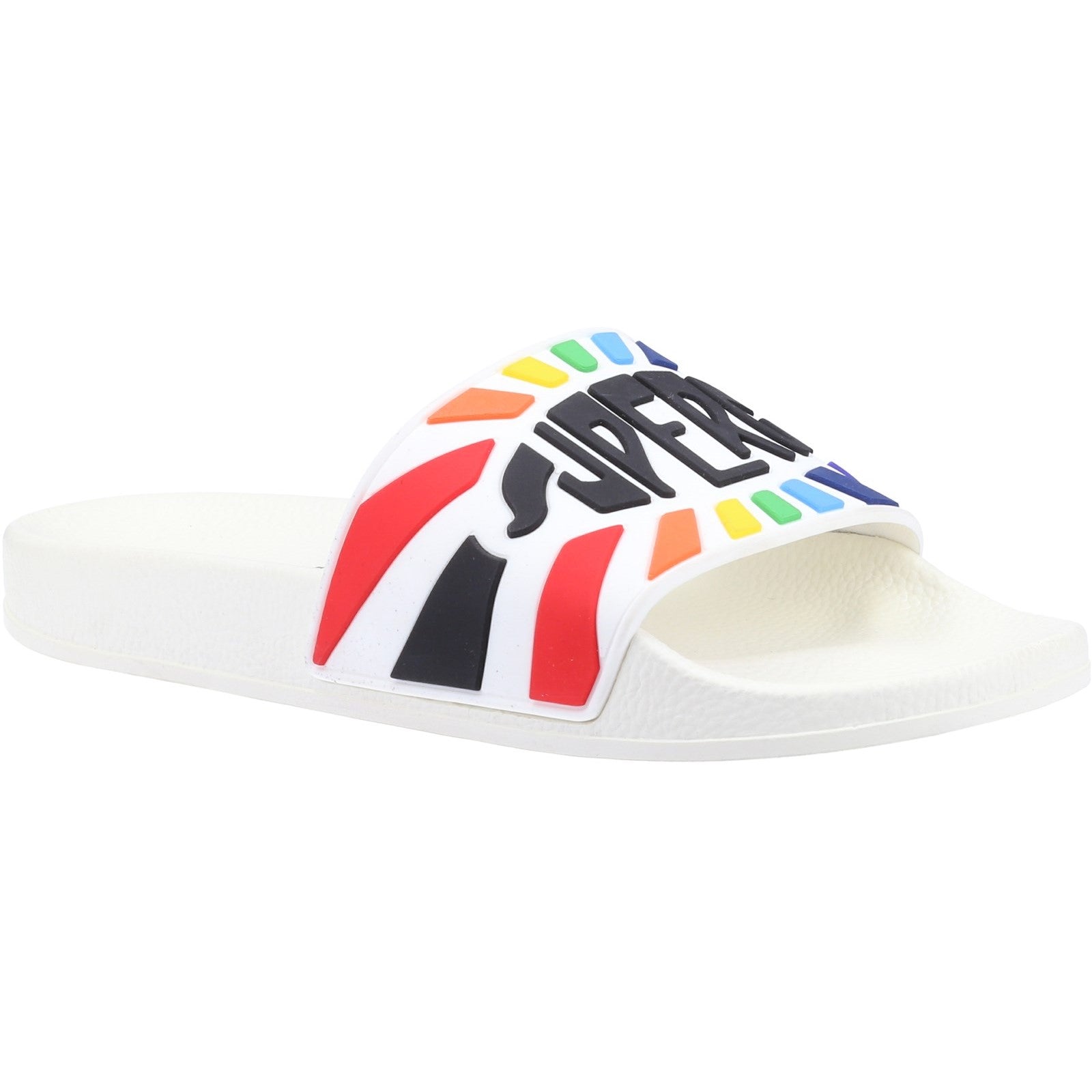 Superga Slide Multicolour Logo Sandals