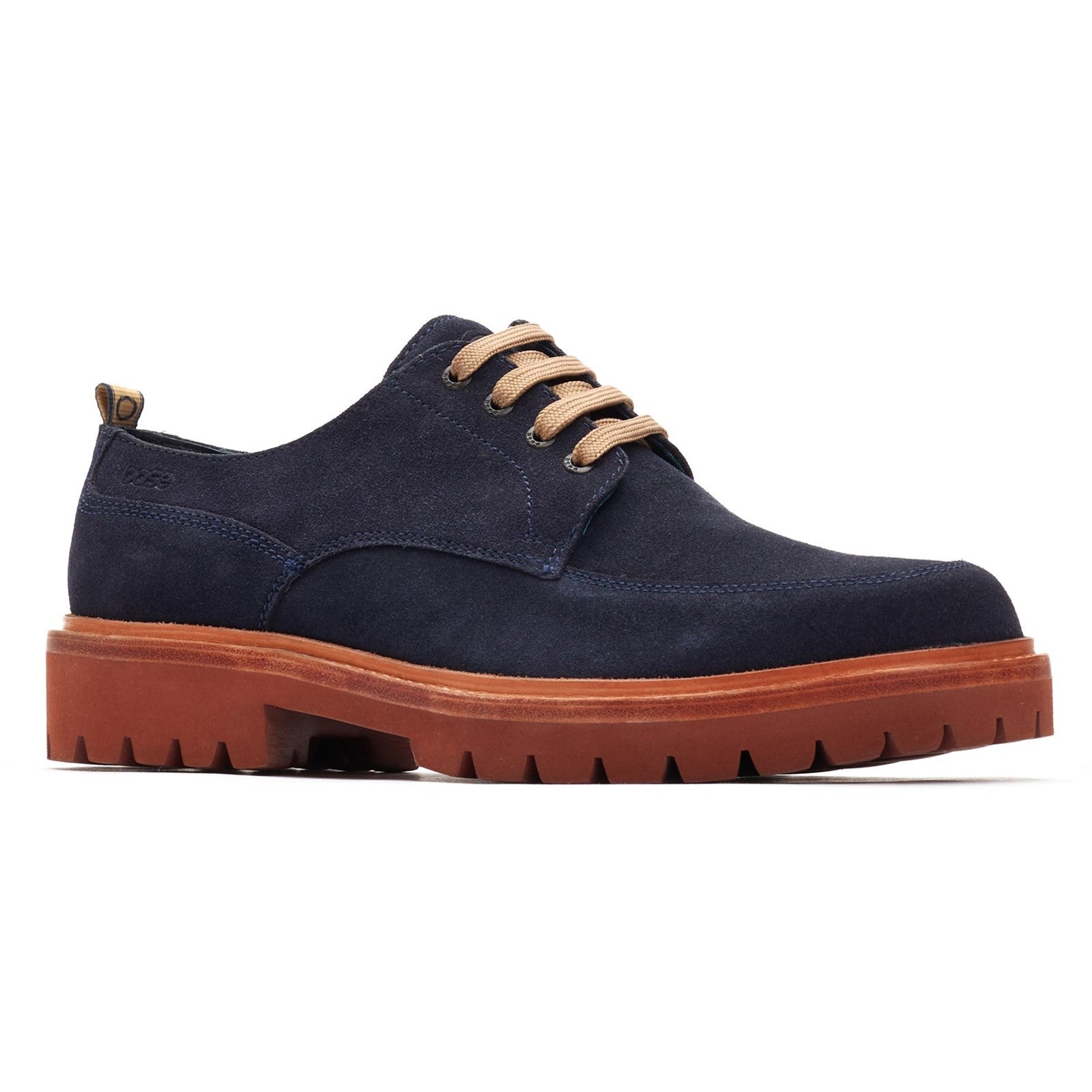 Base London Jersey Plain Toe Chunky Lace Up Shoe