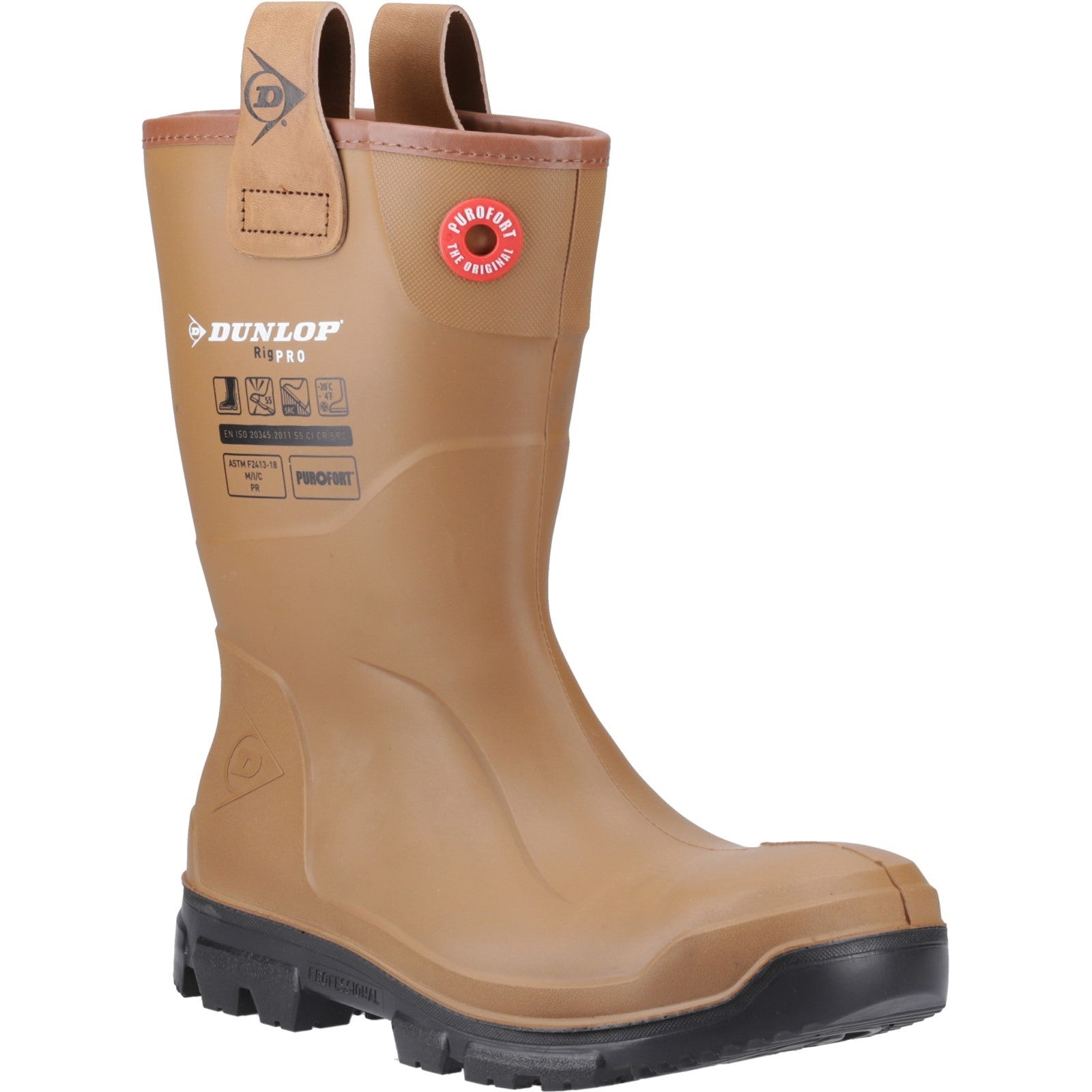 Dunlop Purofort RigPRO Full Safety Synthetic Fur lining Wellington Shoes
