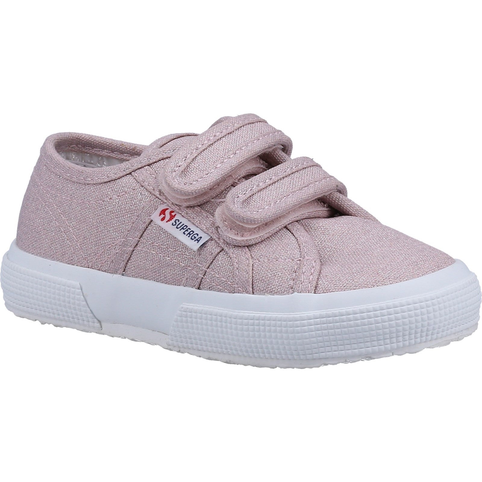 Superga 2750 Kids Straps Glitter Canvas Trainer