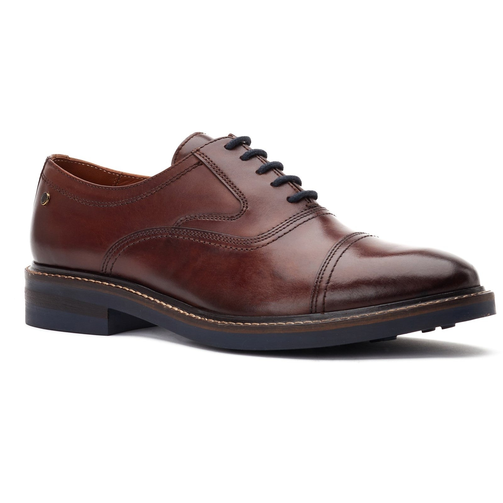 Base London Tatton Toe Cap Derby Shoes