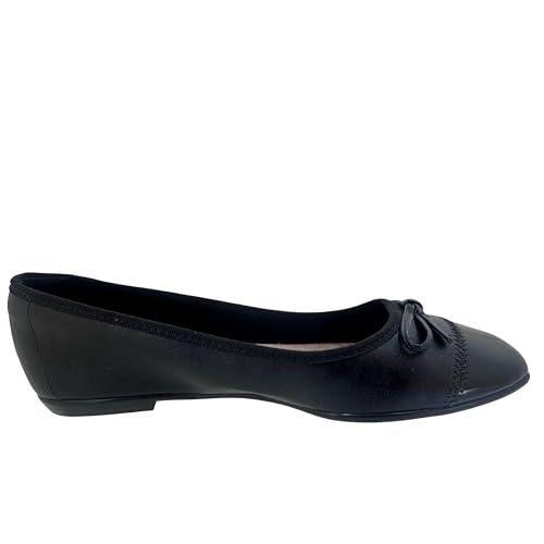 Miss Shoes Square Toe Patent Ballet Flats