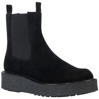 Geox ELIDEA Women's Suede Ankle Boots Black