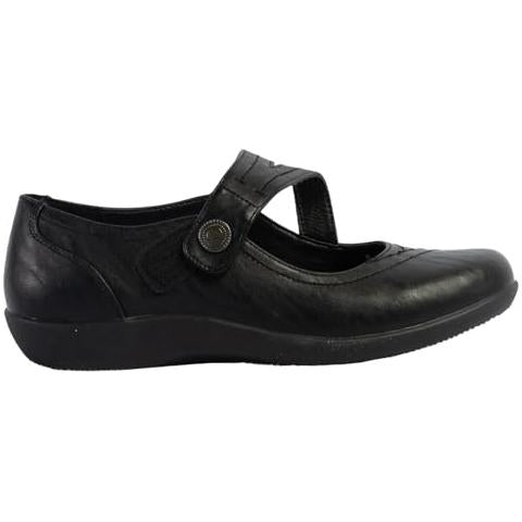 Miss Shoes X-wide Touch Fastening Asymetrical Flats